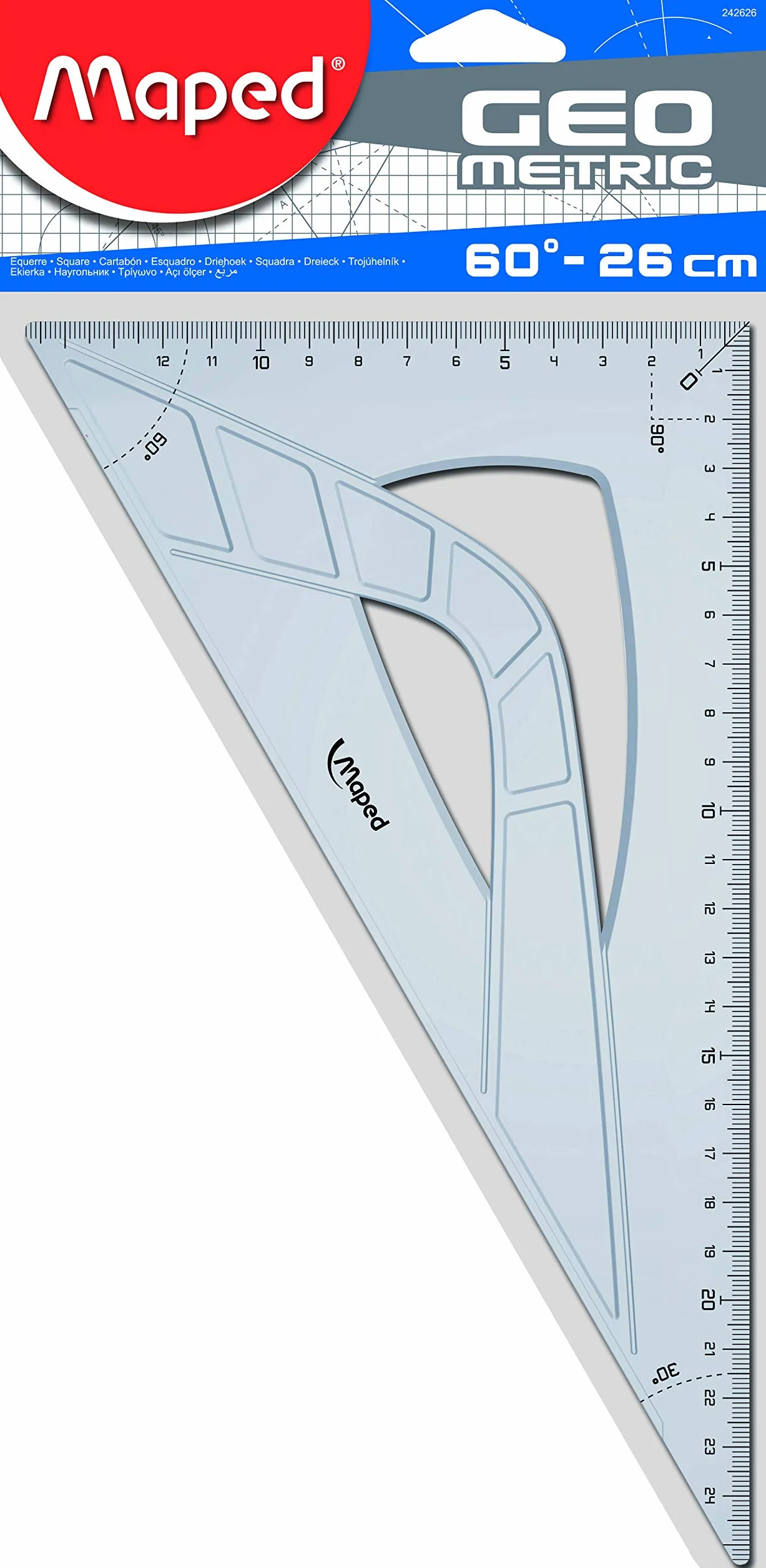 MAPED EQUERRE 60° 26CM GEOMETRIC