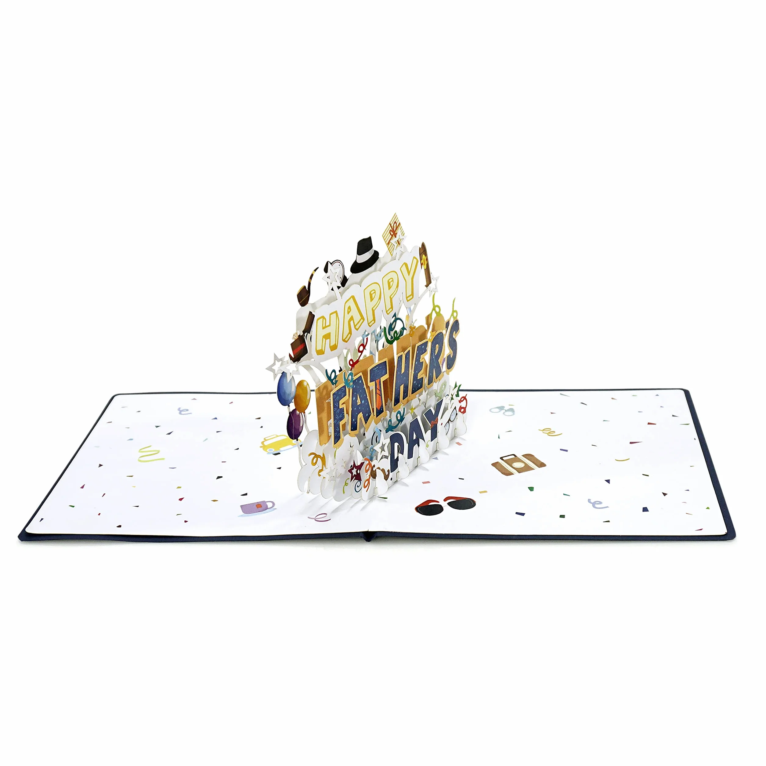 Carte fête des pères Pop Up HPFD - Carte anniversaire 3D pour hommes mari frère