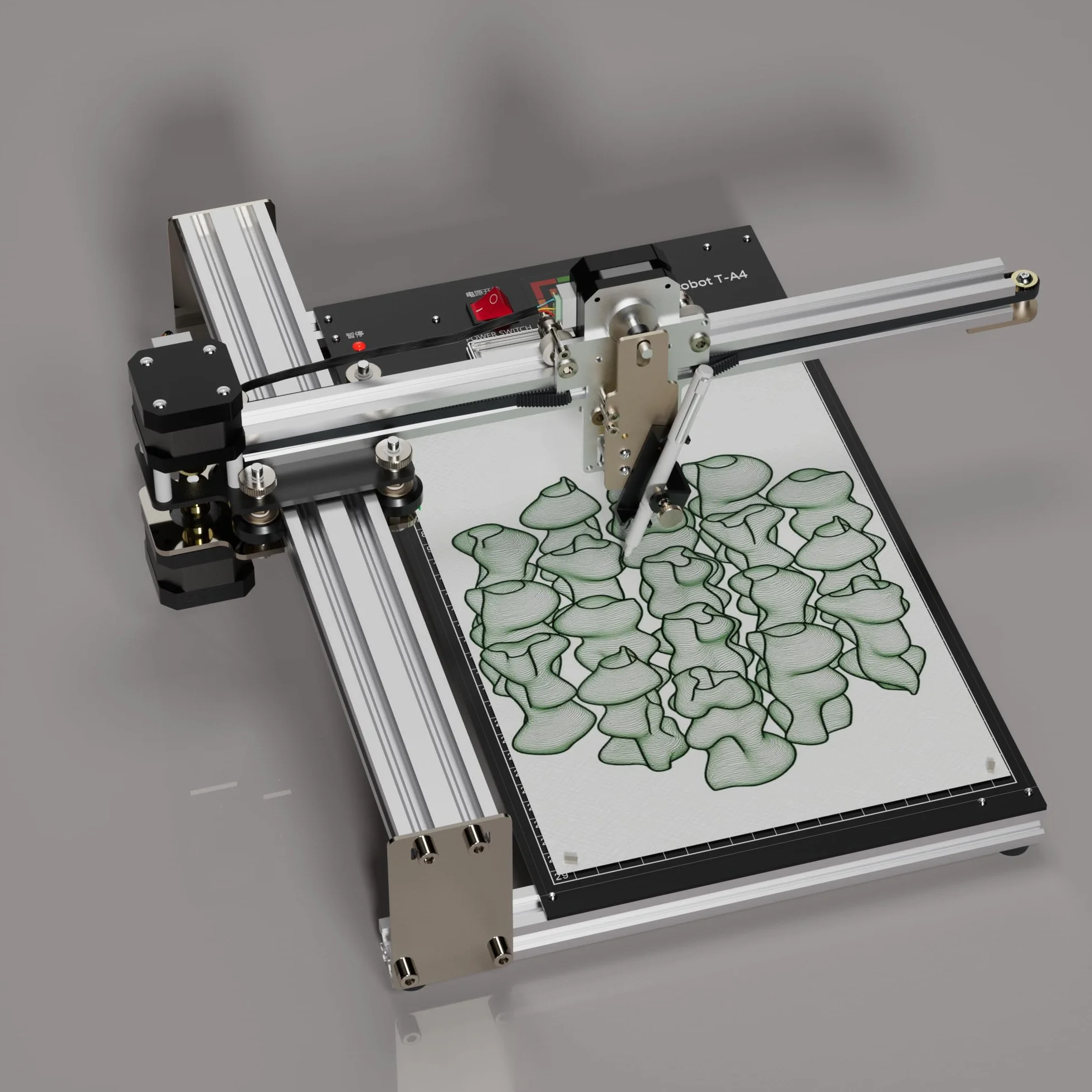 UUNATEK iDraw 2.0 T-Structure XY Traceur Machine à dessin Brobot d'écriture manuscrite A4 3x42 moteurs pas à pas
