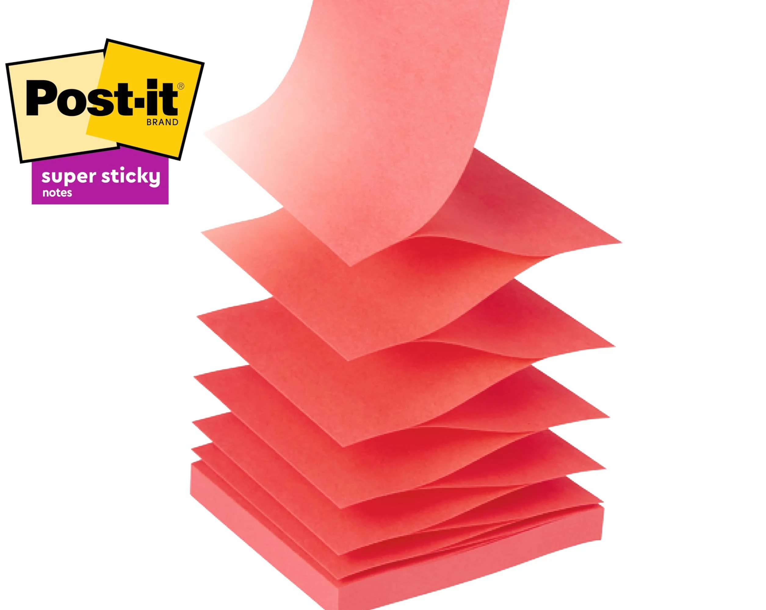 Post-it Dévidoir Forme Chat 1 Bloc Z-Notes 90 Feuilles 76 mm x 76 mm Rose