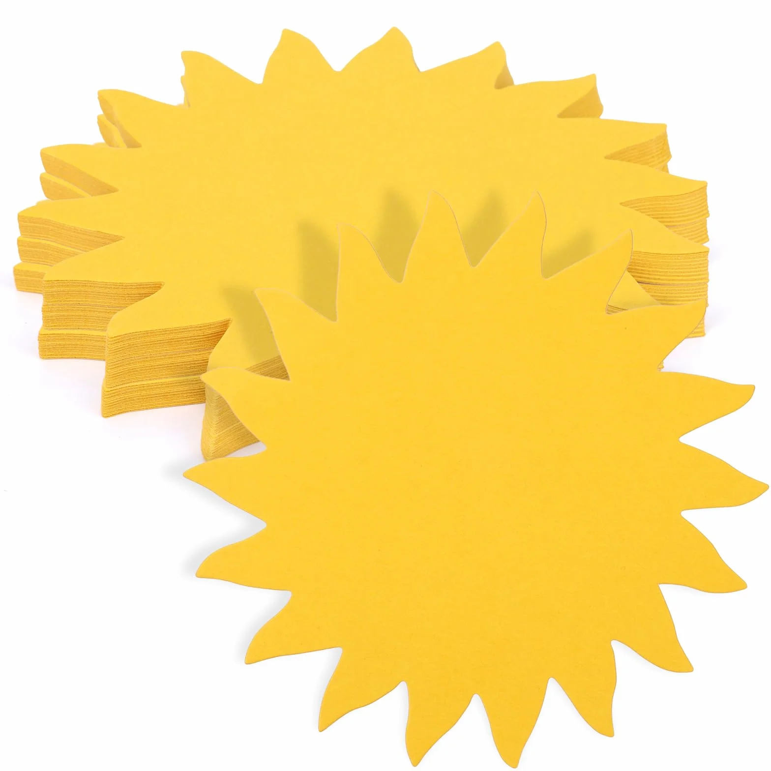 Soleil Papier Deco Découpé Cartonné Doré Double Face 120pcs Décoration Murale Fête