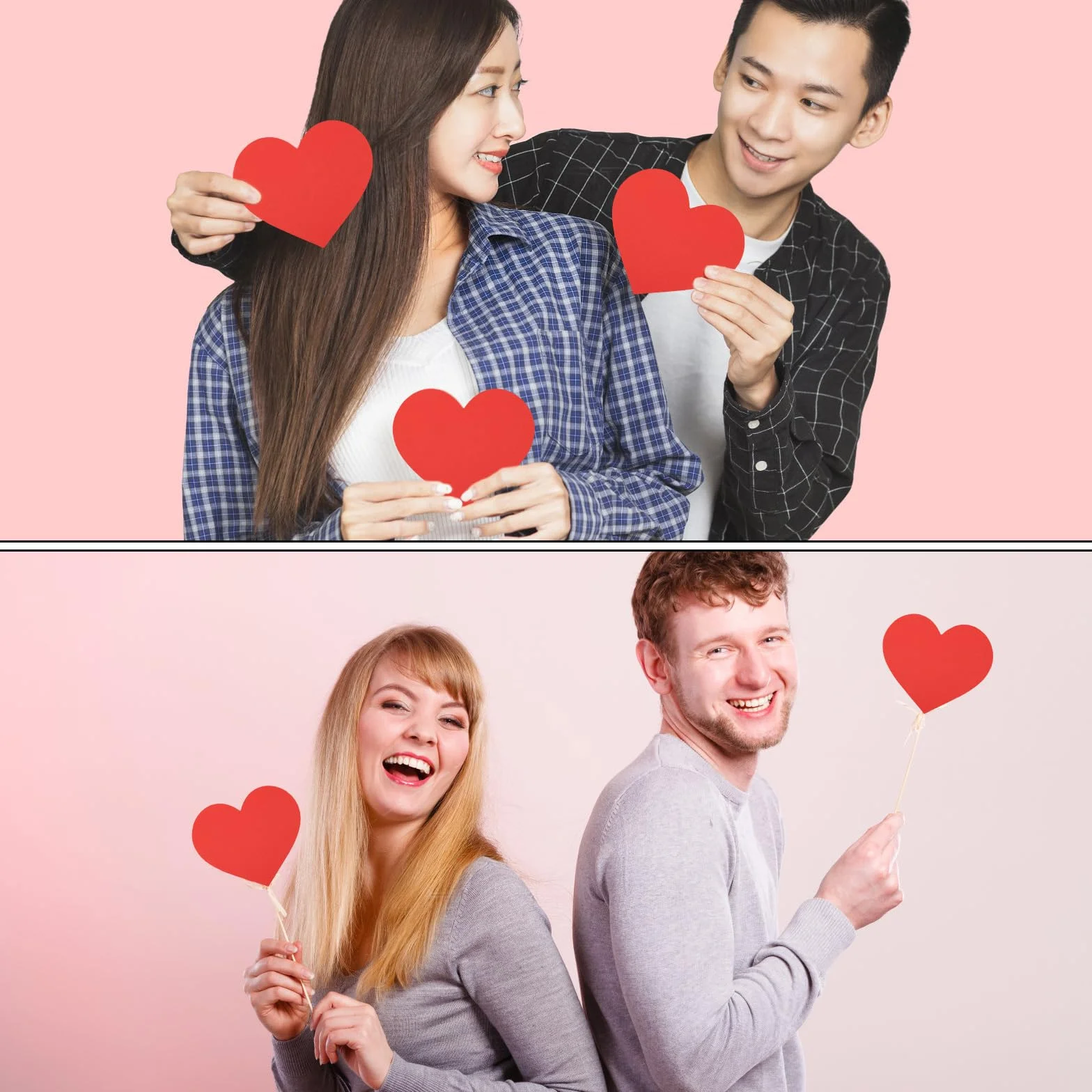 Papier Cartonné Cour Double Face 72pcs 15,3x13,2cm Découpes en Forme de Cour Artisanat Saint-Valentin