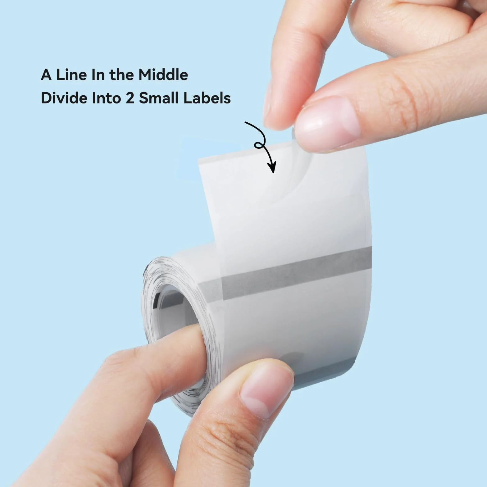 NIIMBOT Clair Étiquettes autocollantes imperméables 40x15mm pour étiqueteuse B1/B21/B3S