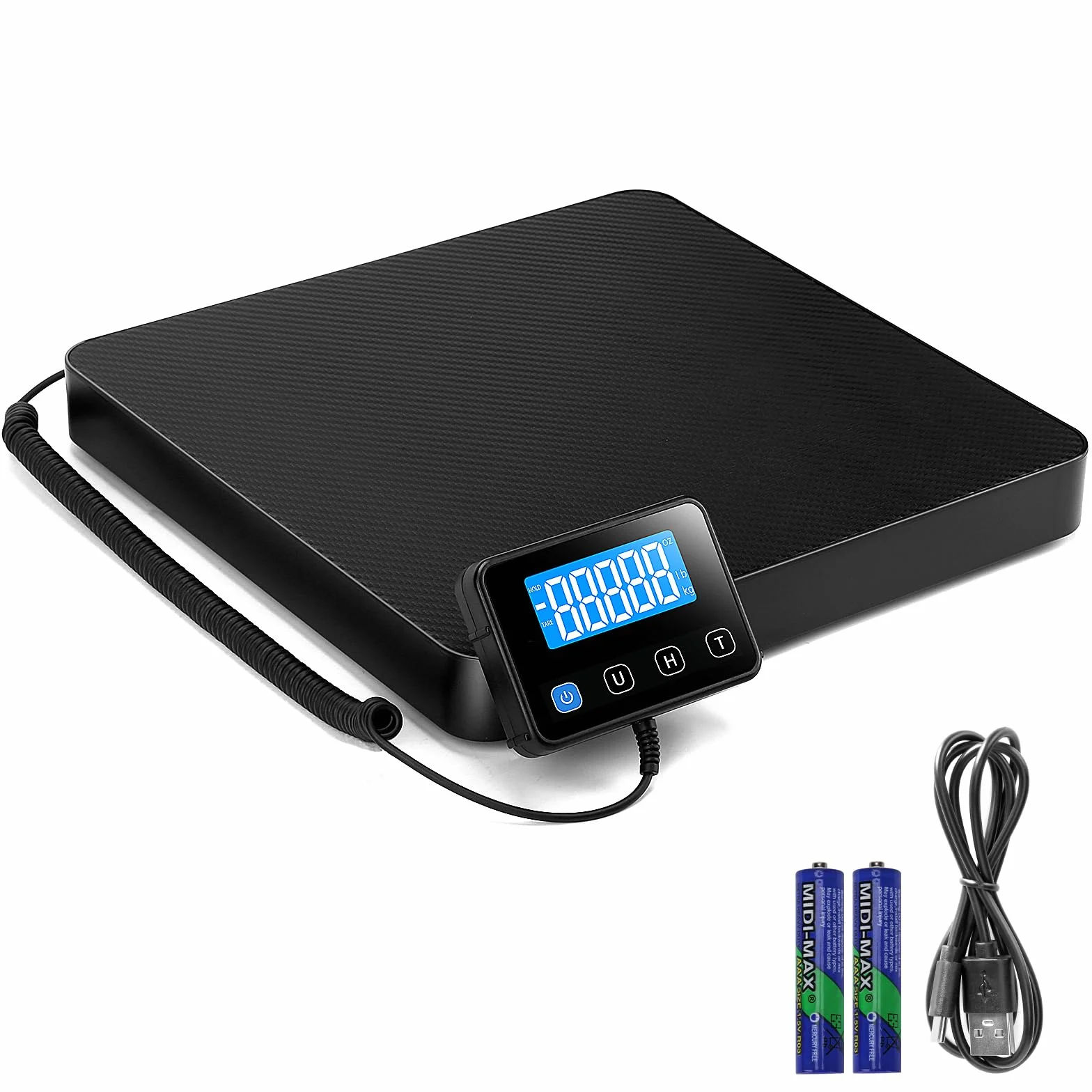 Balance d'expédition numérique 200kg/440lb acier inoxydable précision 10g avec Hold et Tare affichage LCD