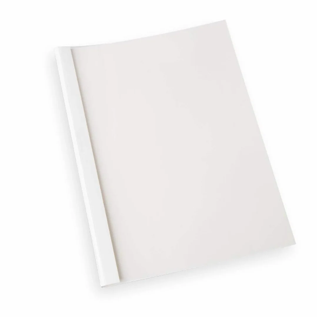 TUKA Couverture de Reliure Thermique A4 6mm 60 Feuilles Paquet de 20 Blanche TKD9200-A4-white-20x