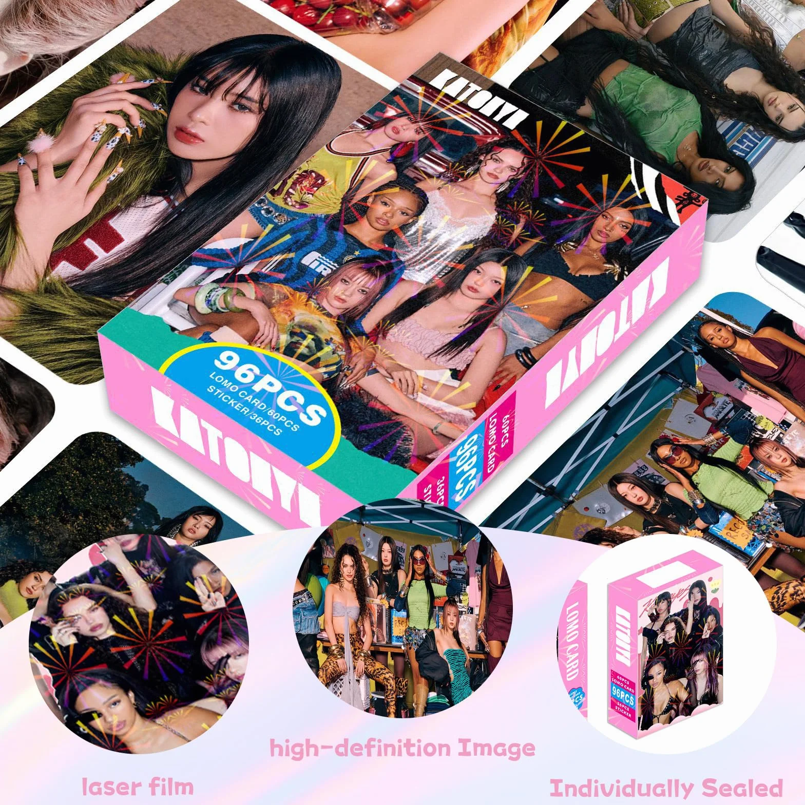 Ketseye Photocards 96 Cartes Postales Lomo Cartes Cadeaux Marchandises Collectionner Fans
