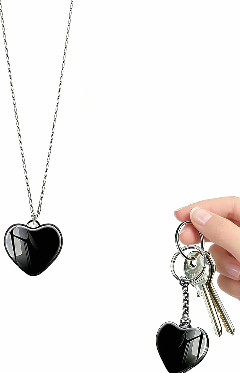 Mini Enregistreur Vocal 16G avec Activation Vocale Micro Dictaphone Numérique Écouteurs Pendentif