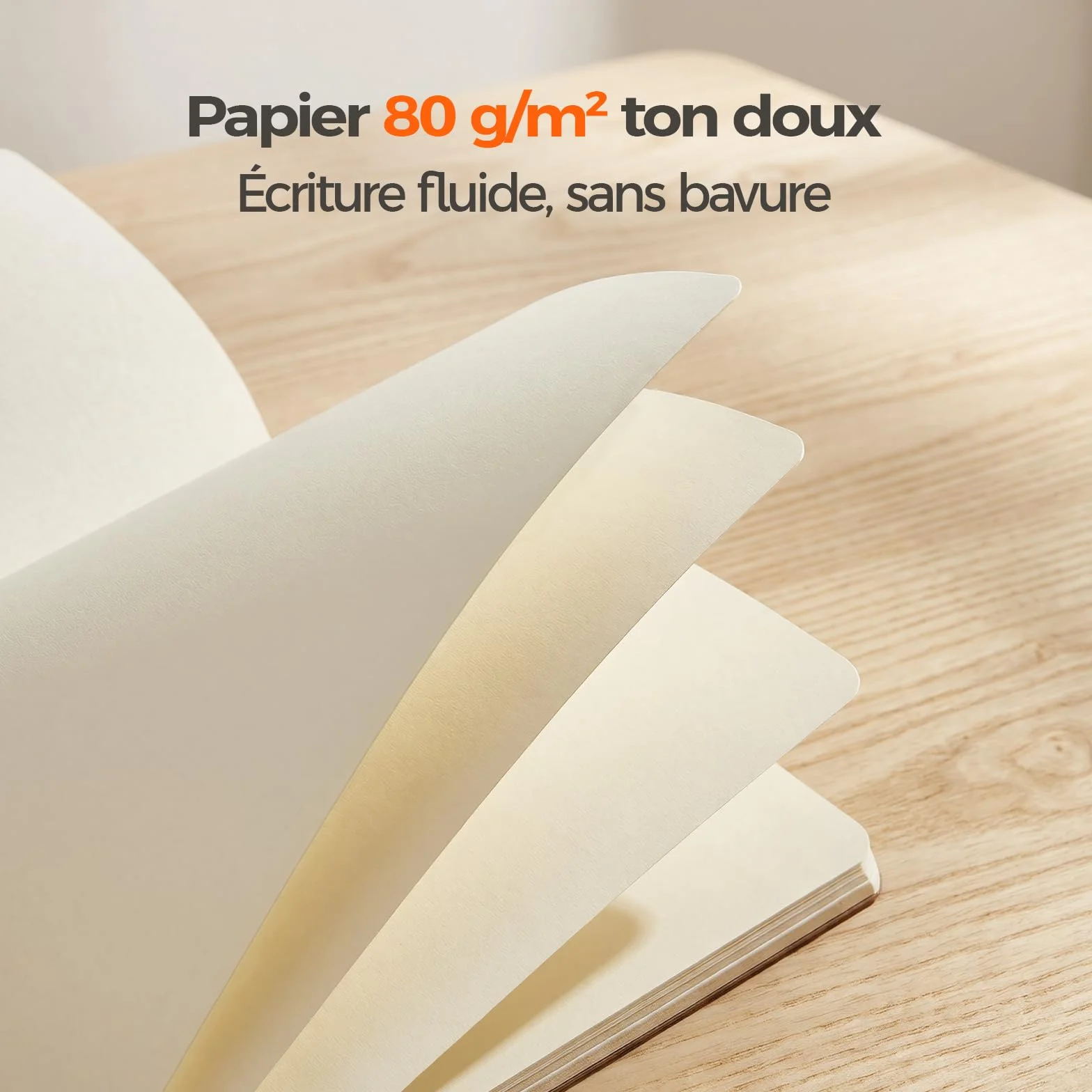 Carnets Kraft A5 Lot de 5, 60 Pages Vierges 21x14 cm, Cahiers Couverture Naturelle