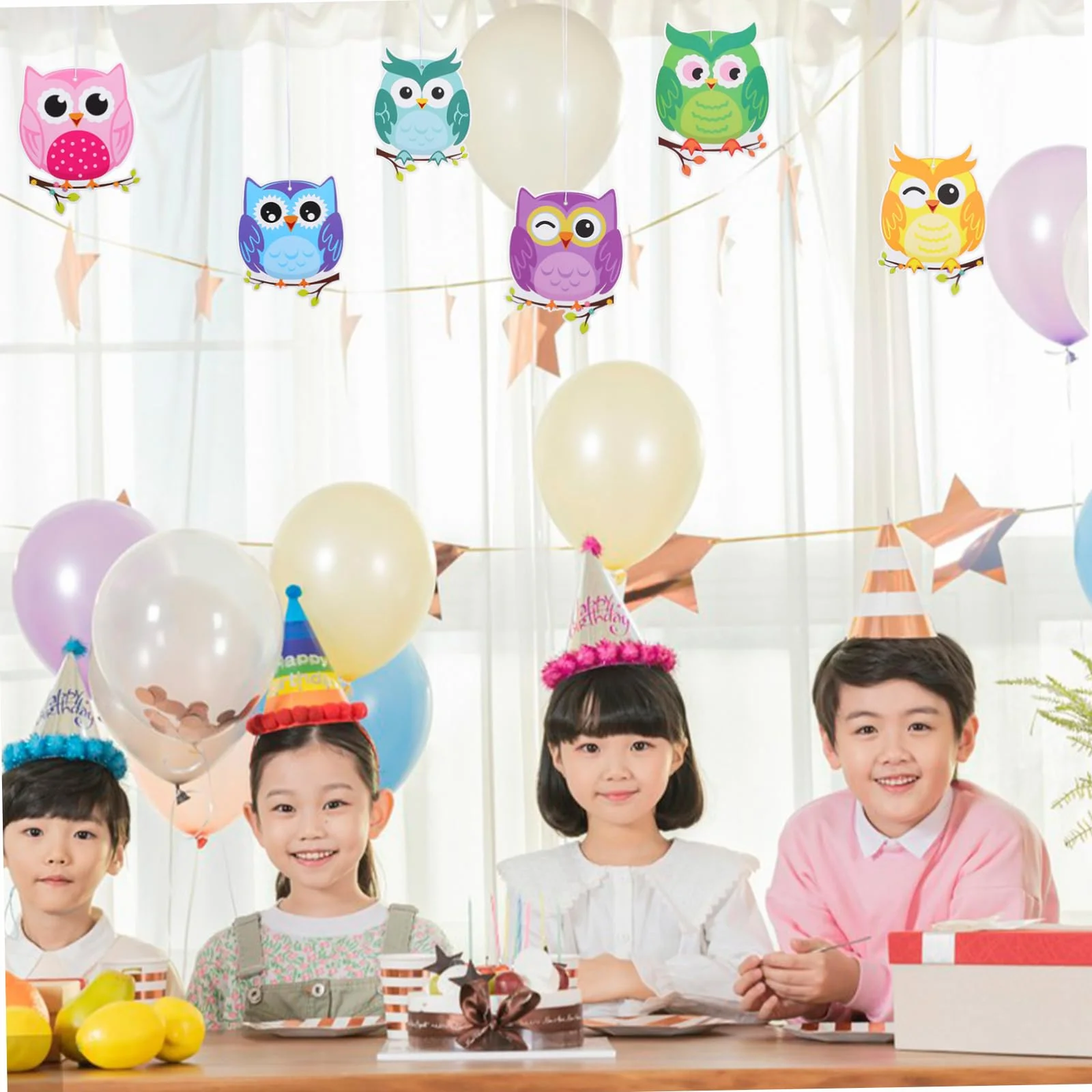 ORFOFE Décoration Rentrée Scolaire Hibou Suspendue en Papier et Corde Coton