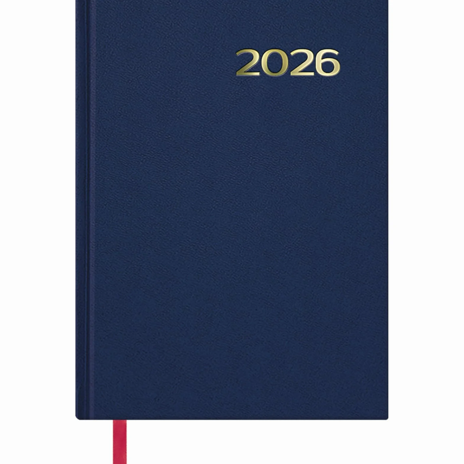 Agenda 2026 Jour par Page A5 14x20 cm Couverture Rigide 12 Mois Janvier à Décembre Planificateur Annuel Espagnol Marque-Page Síntex Bleu