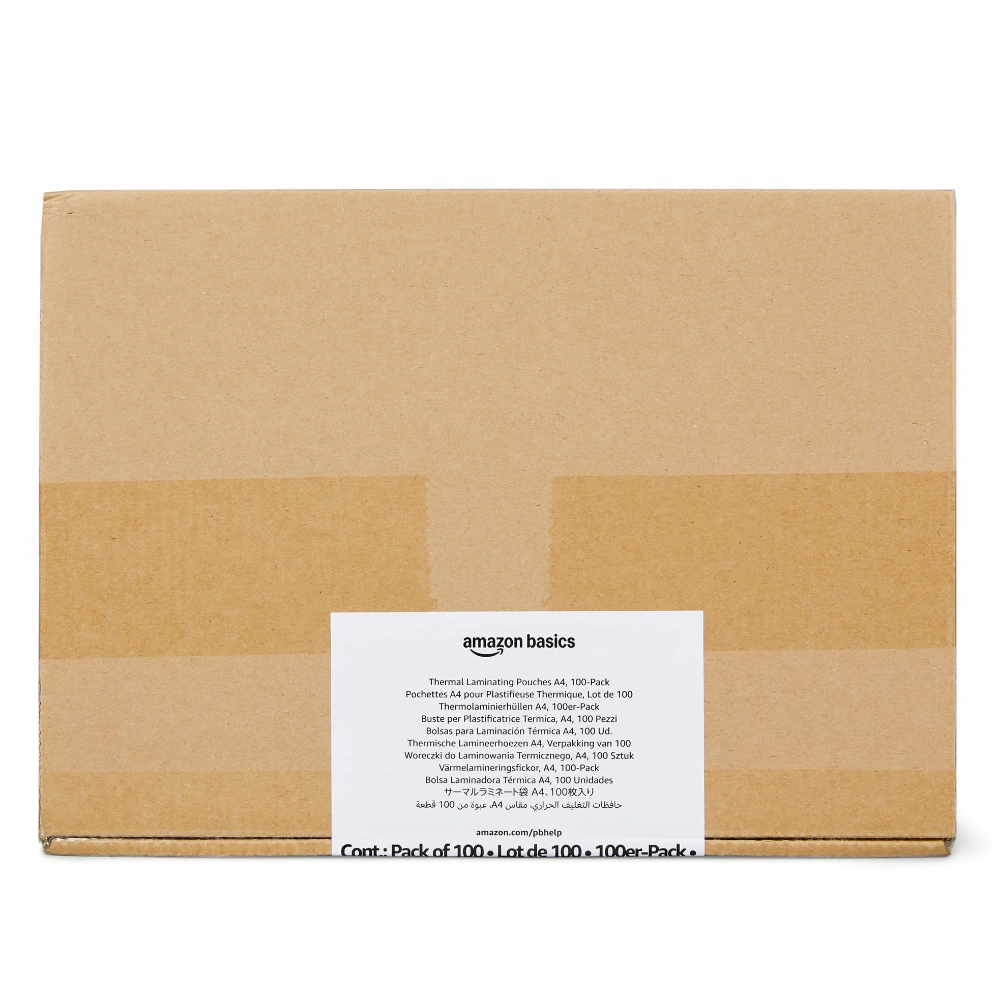 Amazon Basics pochettes à plastifier thermiques A4 lot de 100 Transparent