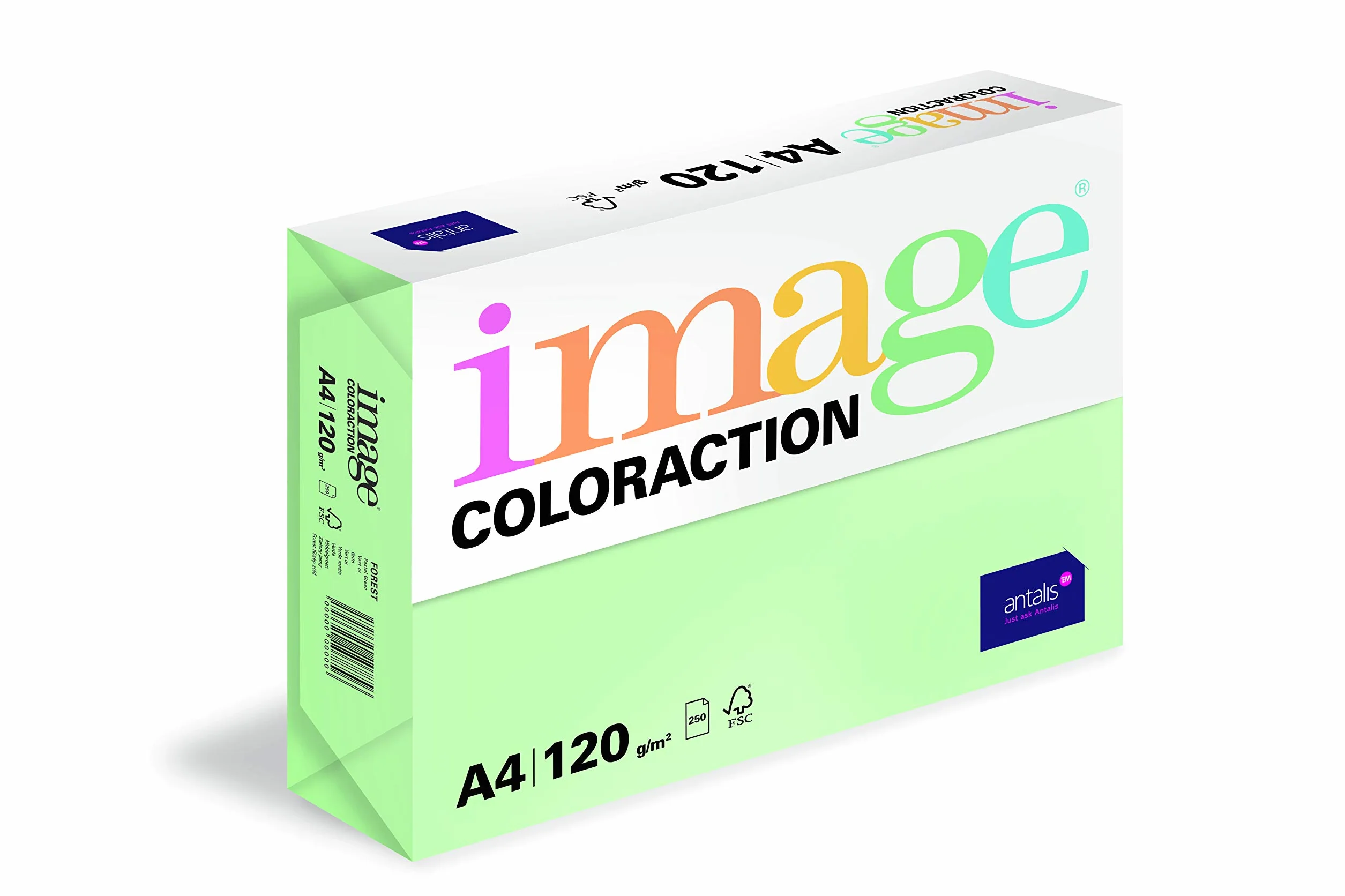 Papier de couleur Vert Forest 120 g/m² A4 Ramette 250 feuilles