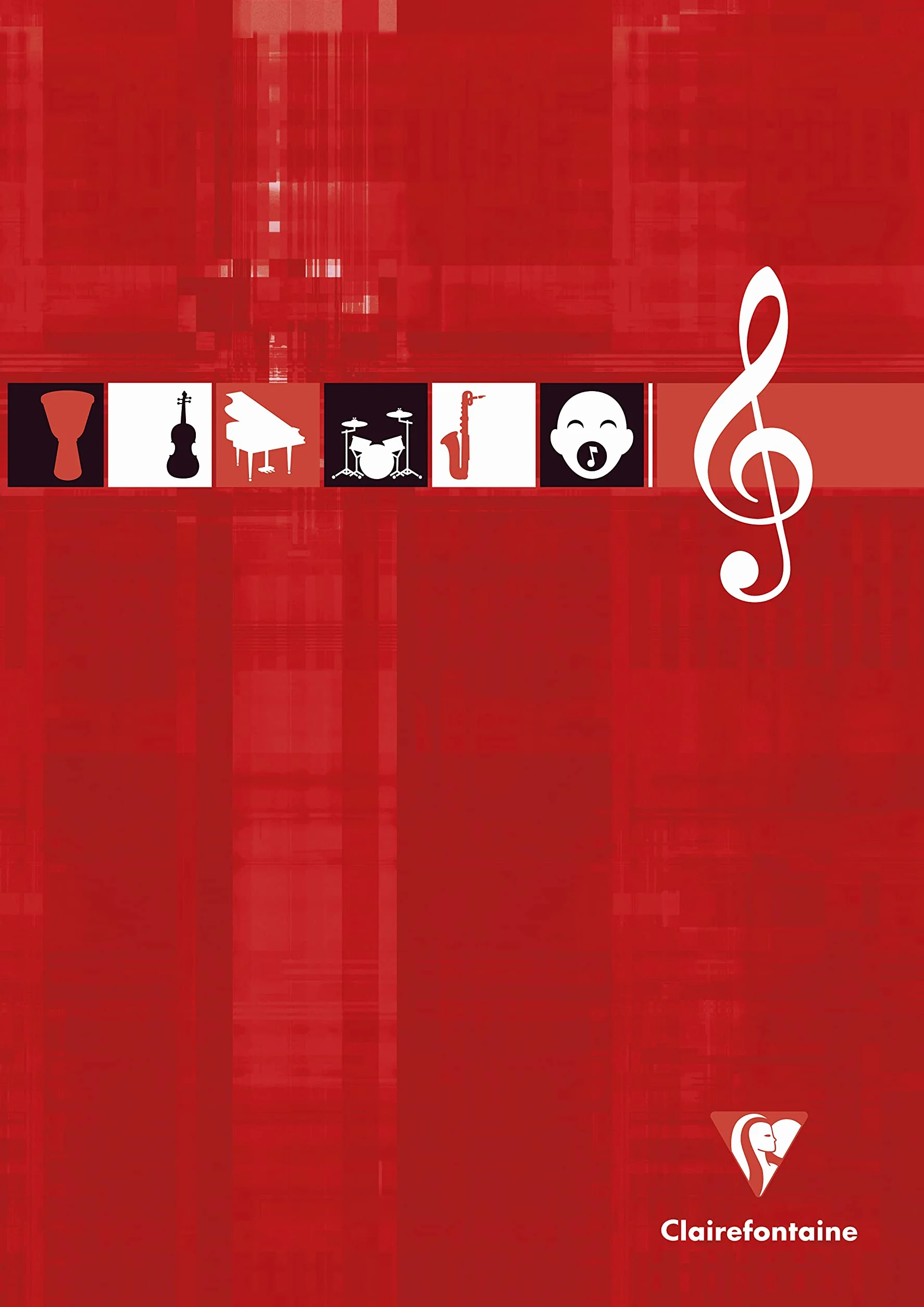 Clairefontaine Bloc Musique A4 21x29,7 cm 100 Pages 12 Portées Papier Blanc 90 g