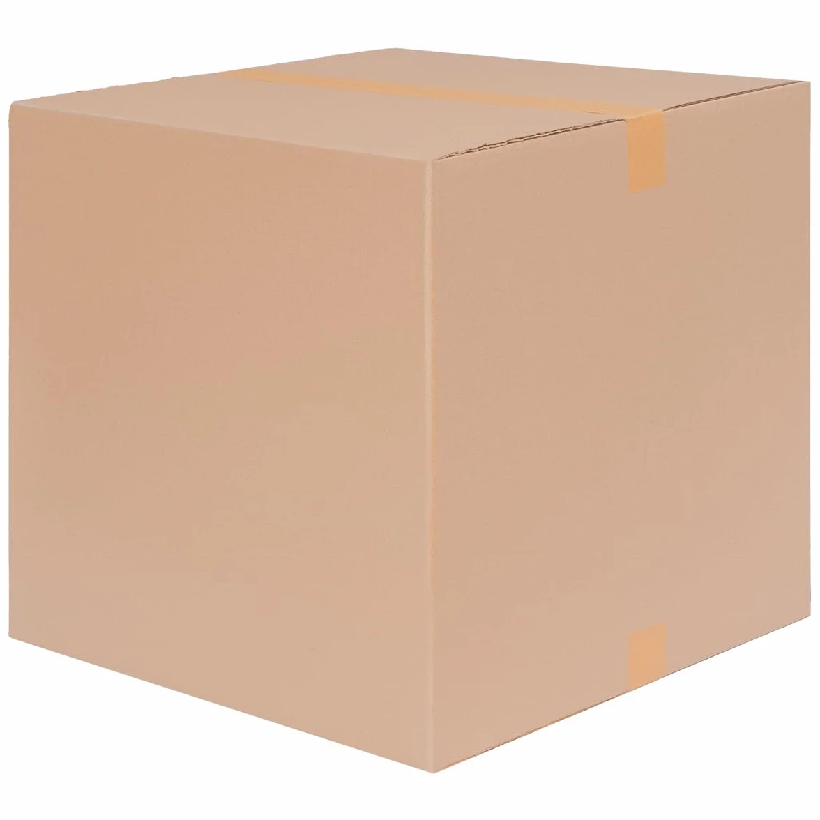 Cartons pliants d’emballage 500 x 500 x 500 mm brun simple cannelure 25 pièces