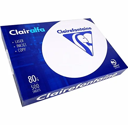 Clairefontaine 1969 Papier A3 80g Ramette 500 Feuilles Lot de 5