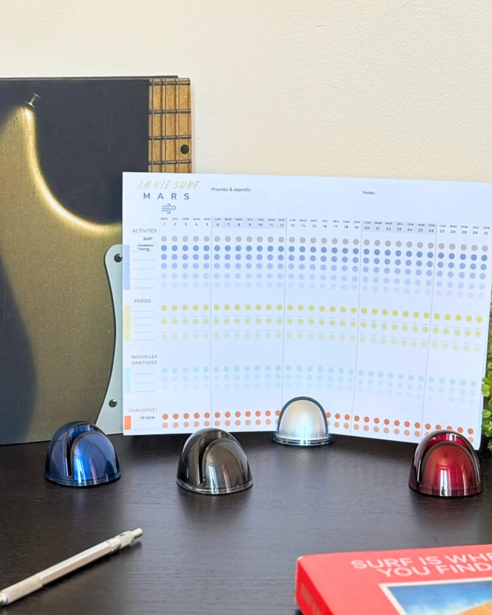 Page Up My Rock Way Lot de 4 Porte-Copie Fournitures de Bureau