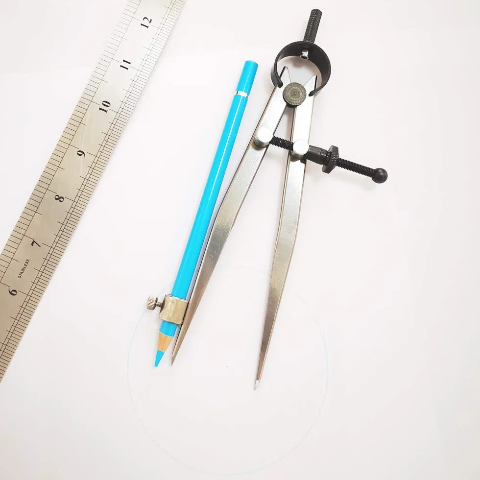 Compas professionnel précision 15,2 cm porte-crayon séparateur étrier boussole aile