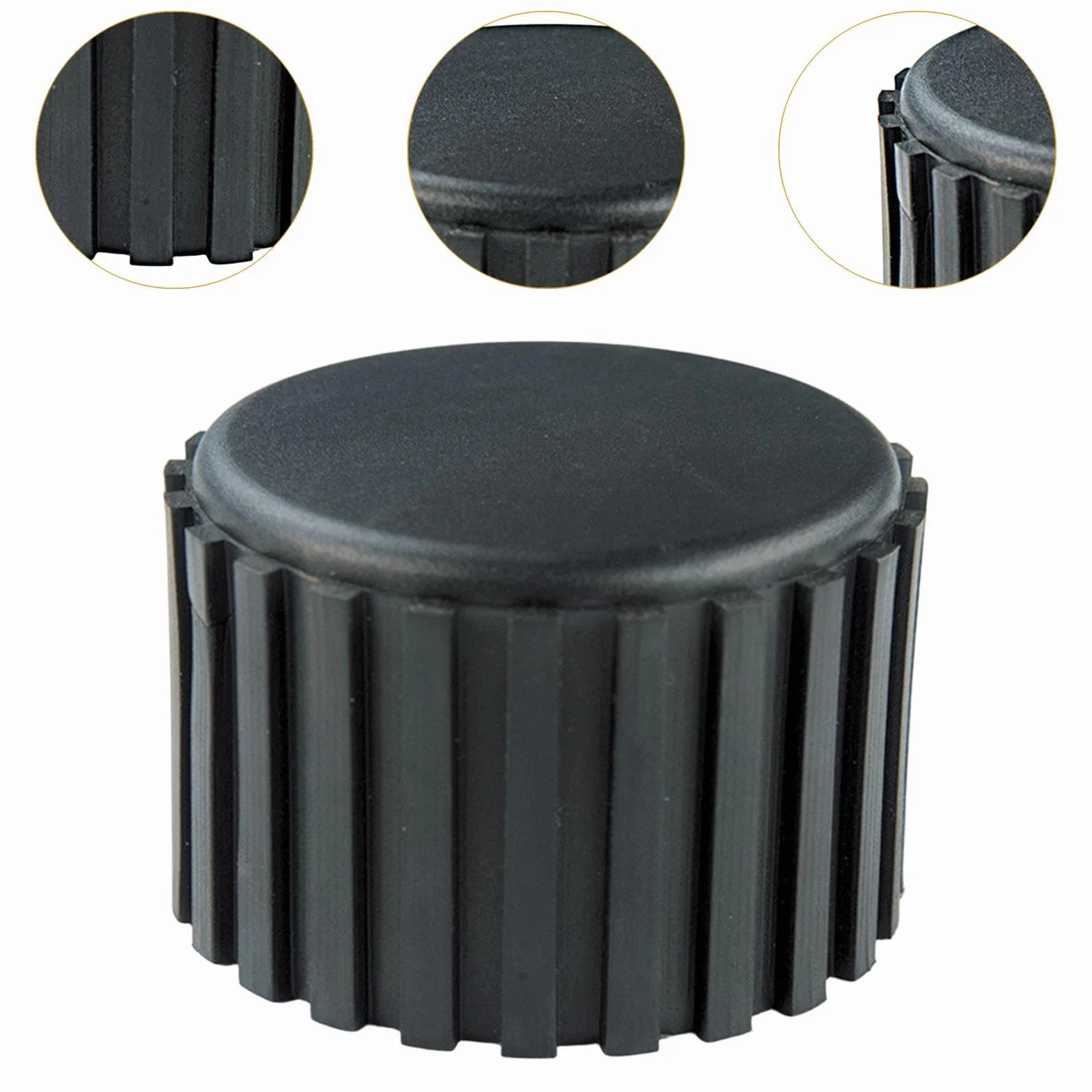 Fenteer 10 Embouts pour Fitness, Bouchons de Tubes Noirs, Diamètre 5 cm