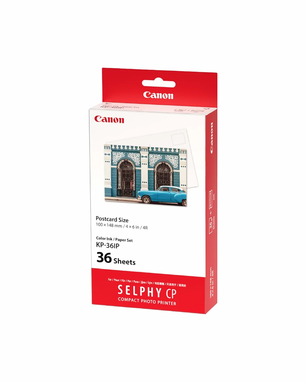 Canon KP-36IP Kit 36 Impressions Papier + Encre 10x14,8 cm pour SELPHY CP1300