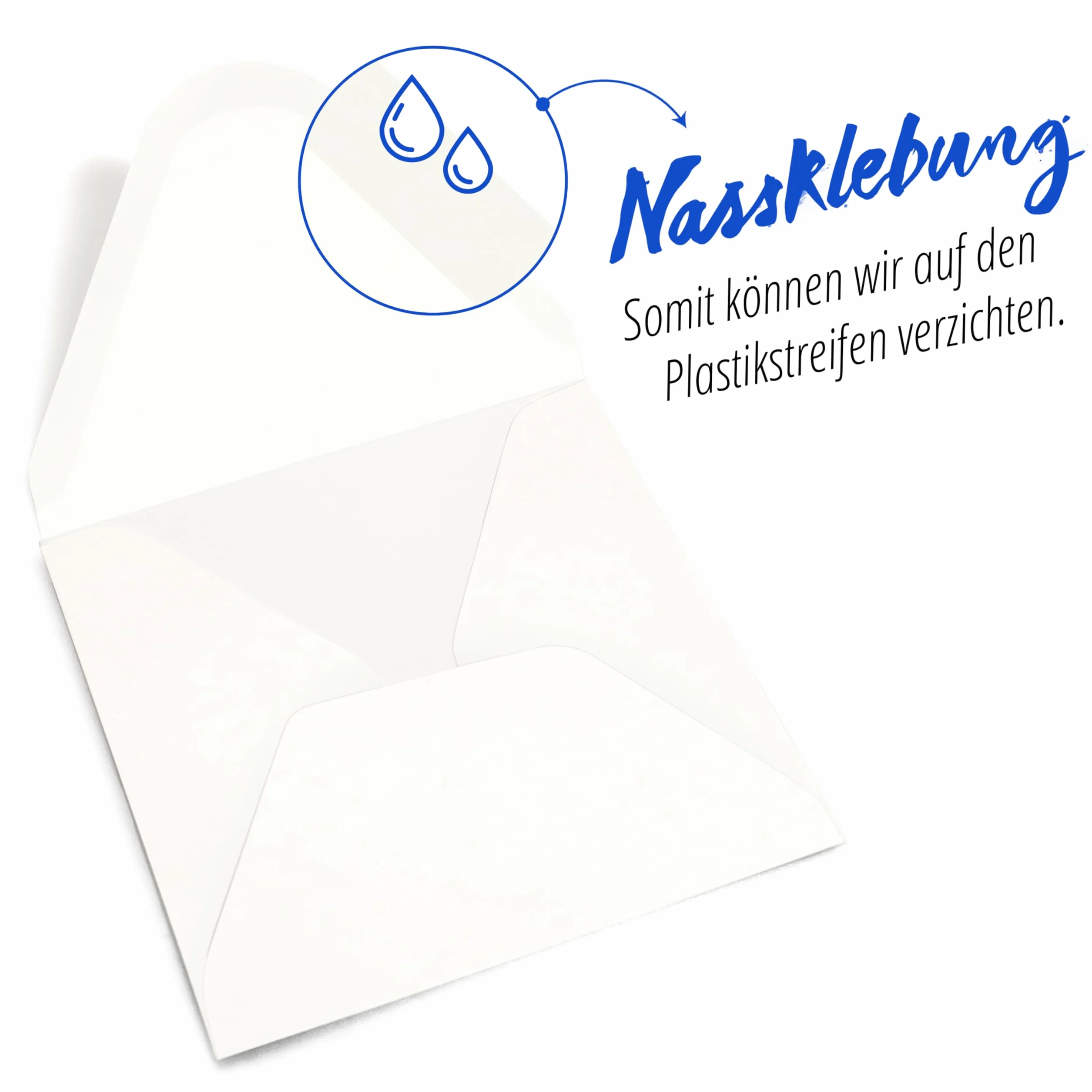 Cartes pliantes vierges blanches avec enveloppes - Lot de 50 - Japun