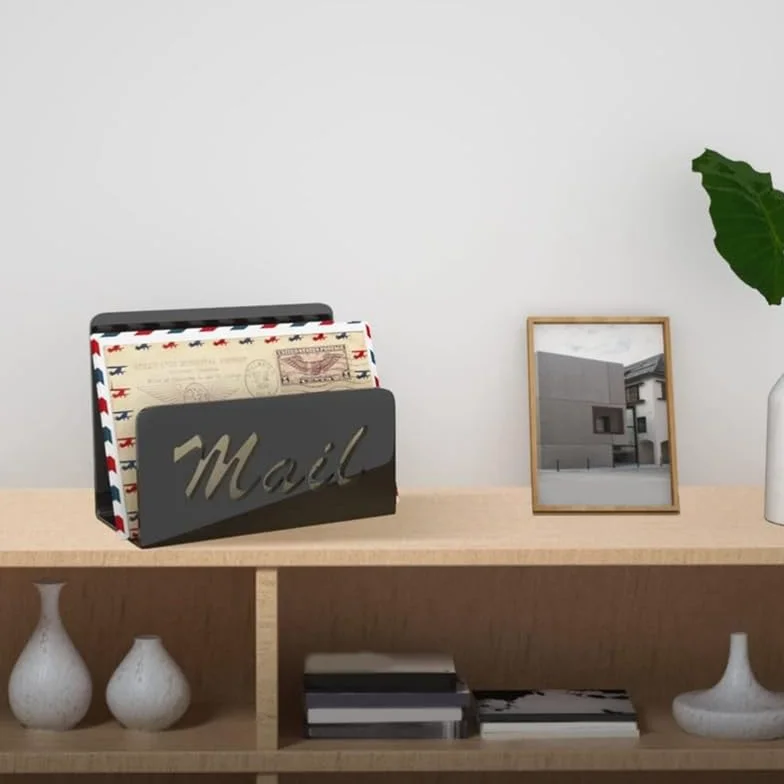 Organisateur de Courrier en Acrylique Trieur de Lettres pour Bureau