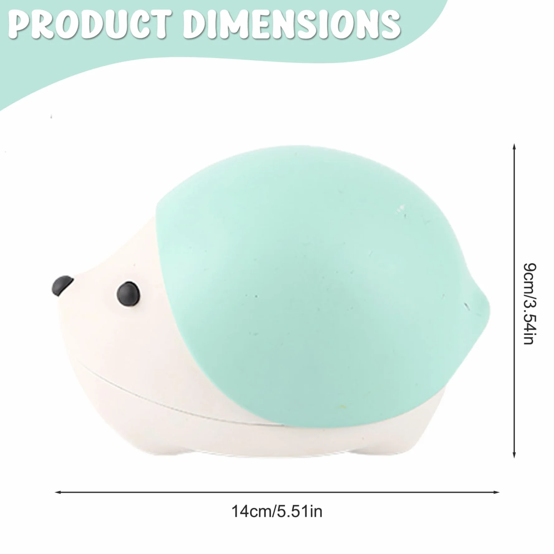 Support de papier magnétique en forme de hérisson mignon