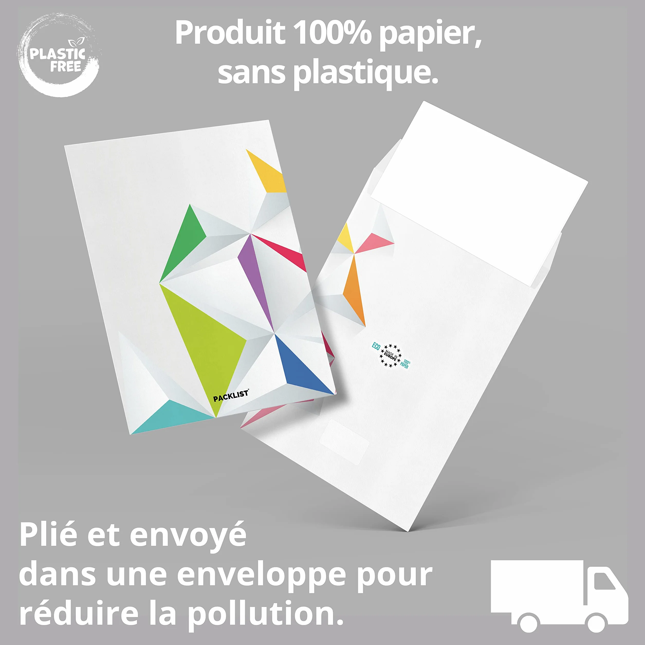 PACKLIST® Poster Alphabet Français DIN A1 (84×60 cm) Apprentissage Décoration Éducative