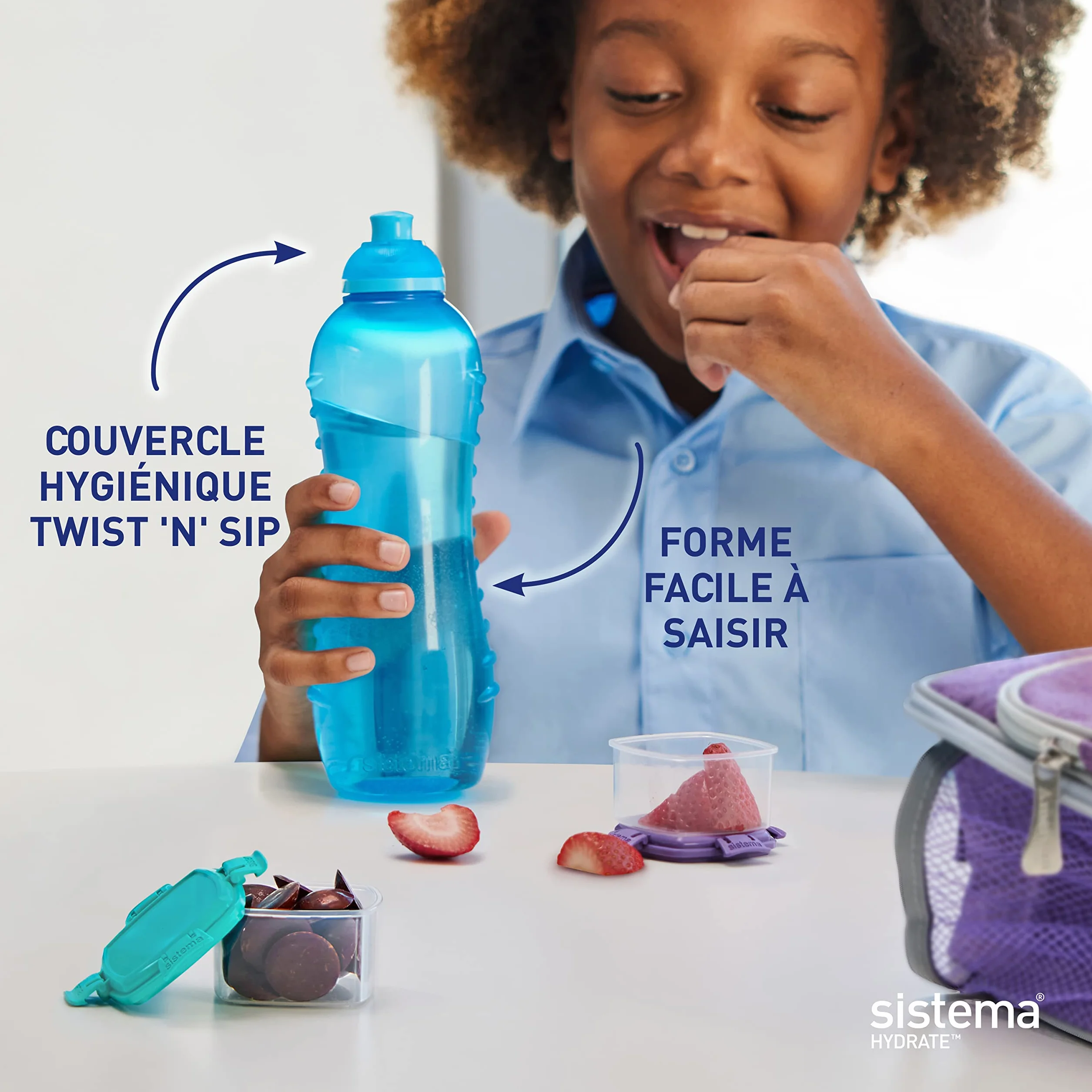 Sistema Twist 'n' Sip Squeeze Gourde sport 460 ml Verte