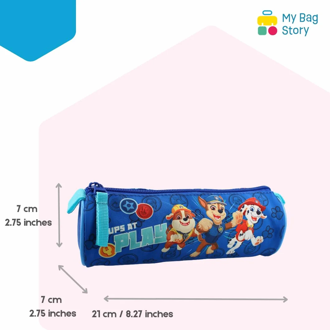 Trousse Scolaire Pat' Patrouille Héros en Mission Bleue pour Enfant avec Chase Marcus Ruben Format 21cm Robuste