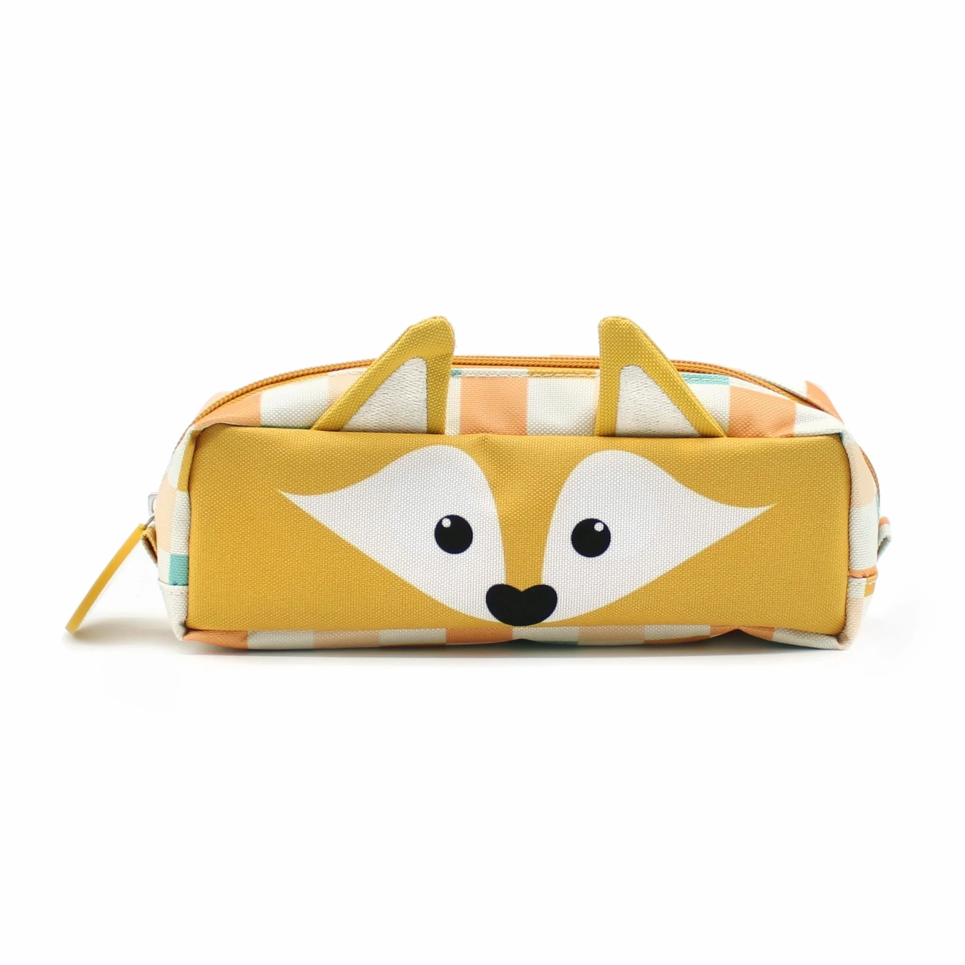 Les DÉGLINGOS Trousse Scolaire Cyranos Le Renard Ecole Maternelle CP Garçon Fille Dès 3 Ans Jaune Moutarde