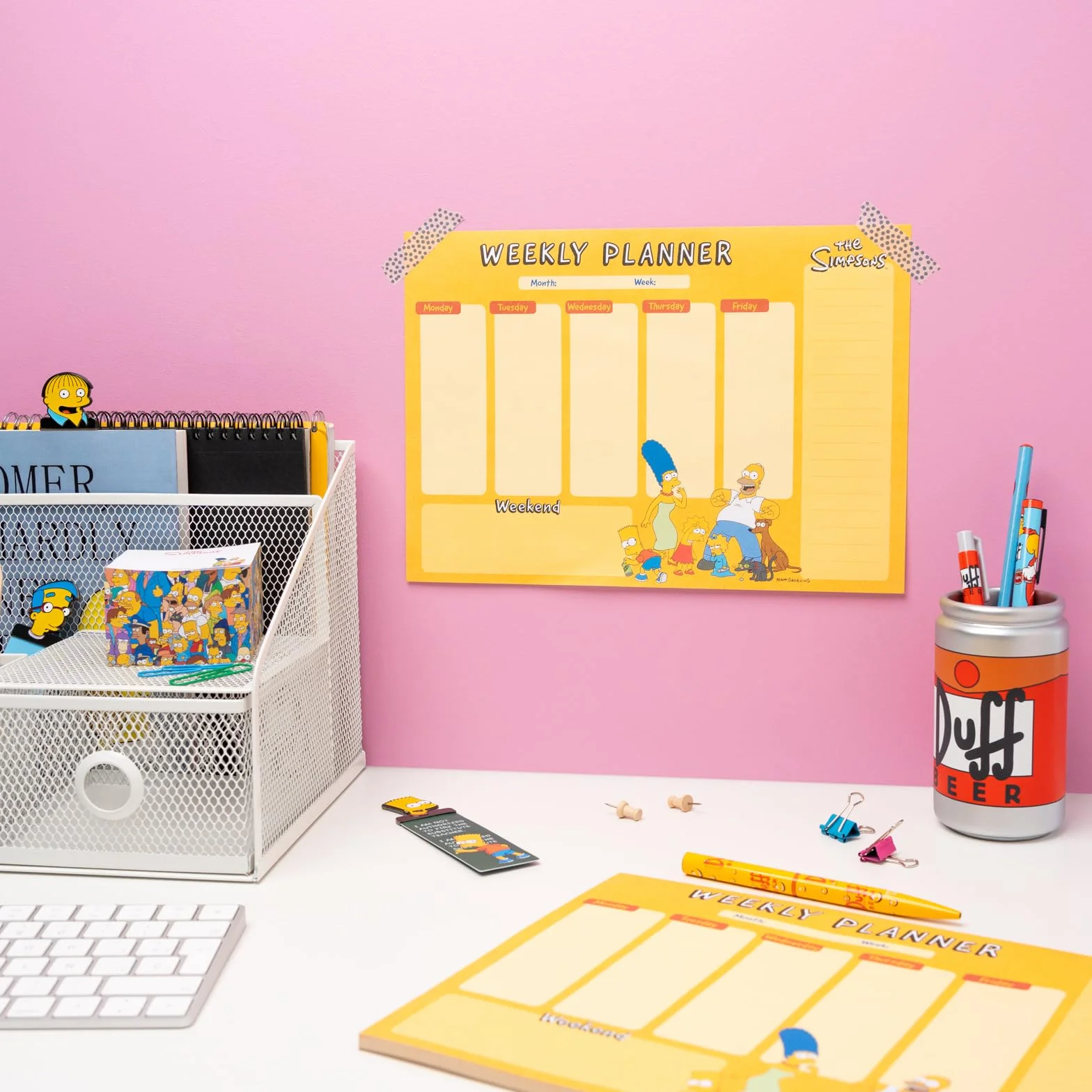 Planificateur Hebdomadaire Les Simpson Grupo Erik Weekly Planner Familial