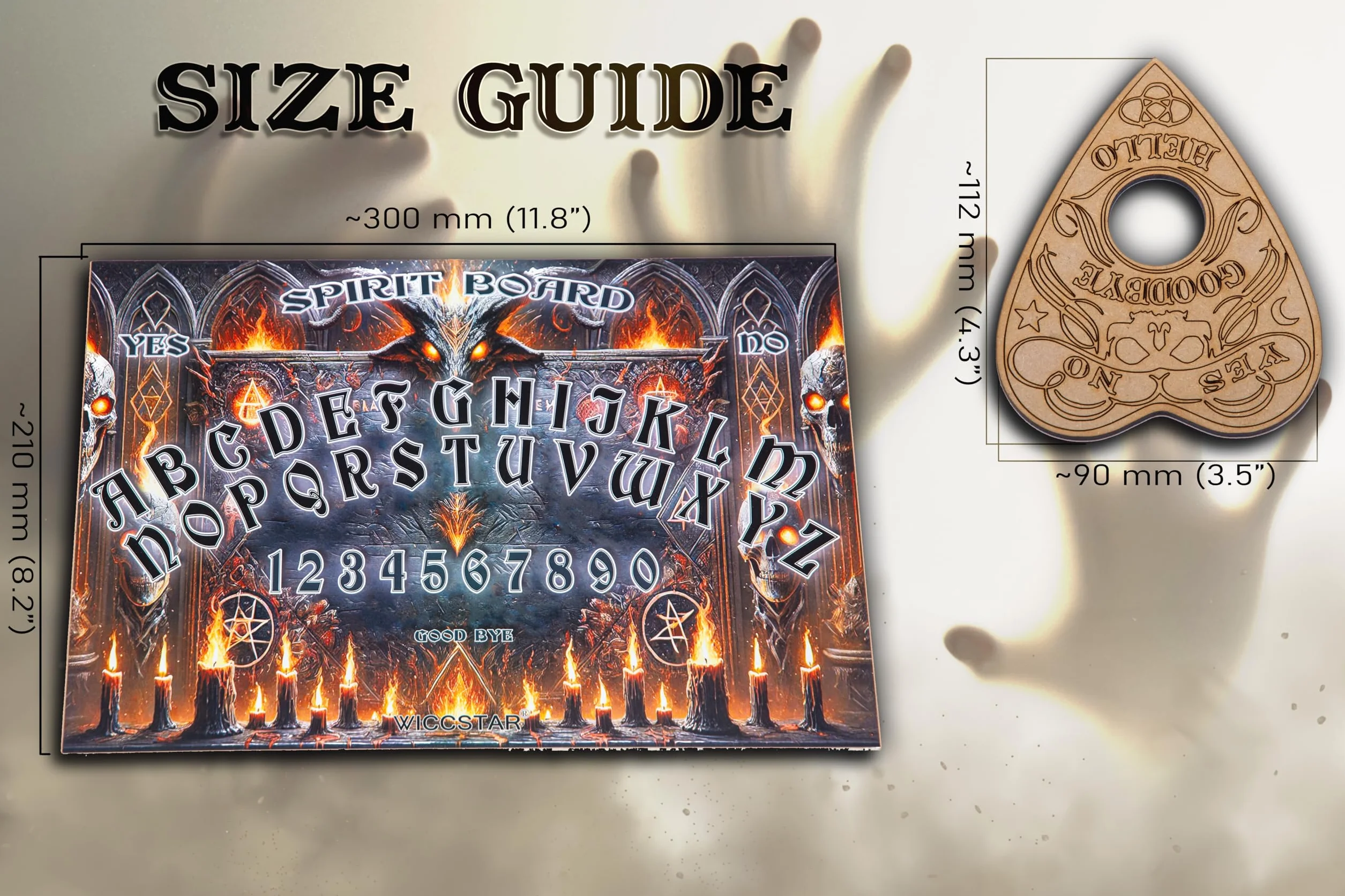 Planche Ouija avec instructions détaillées