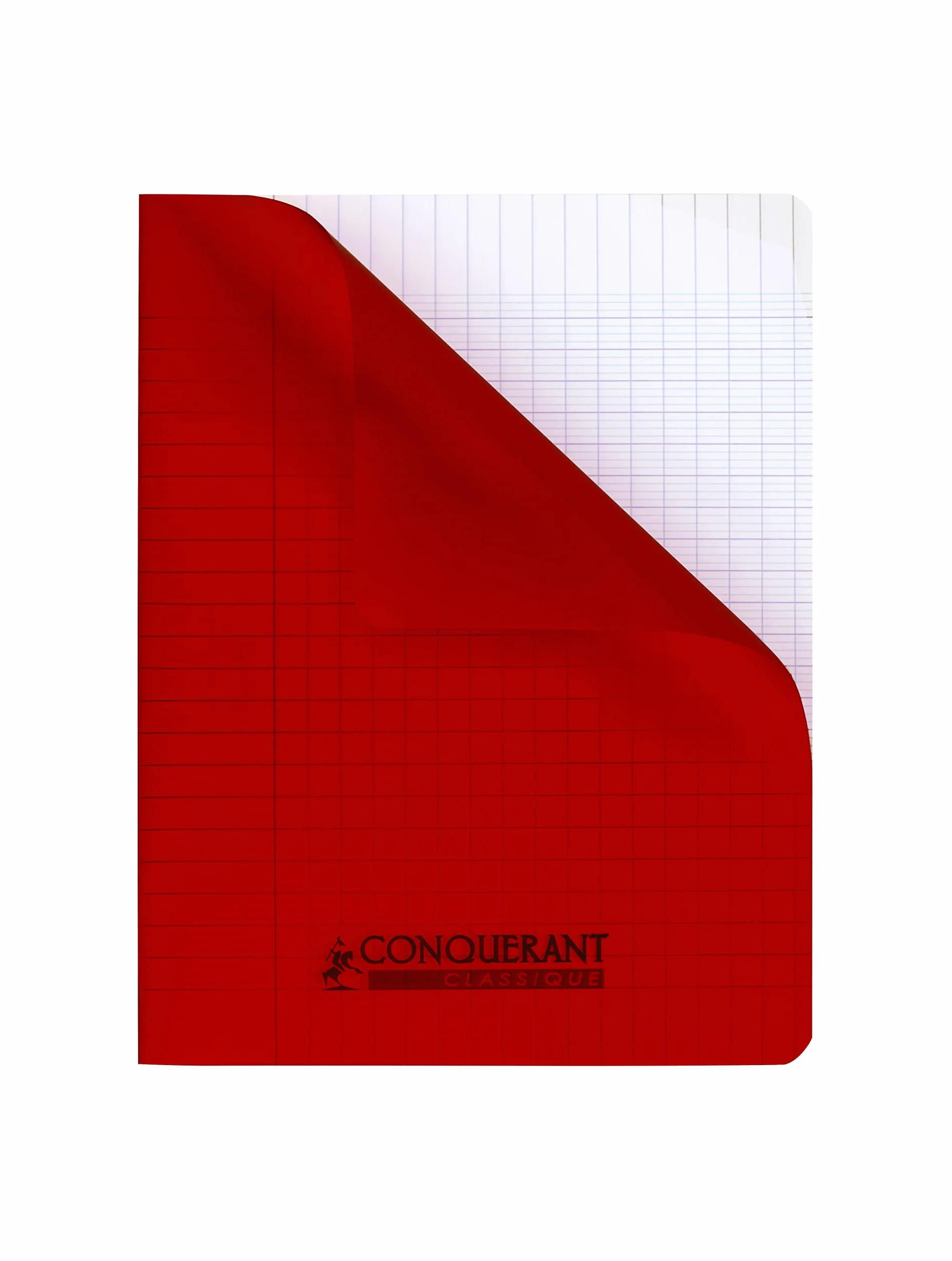 Conquérant Lot de 3 Cahiers 17 x 22 96 Pages Seyes 90g Couverture Polypropylène