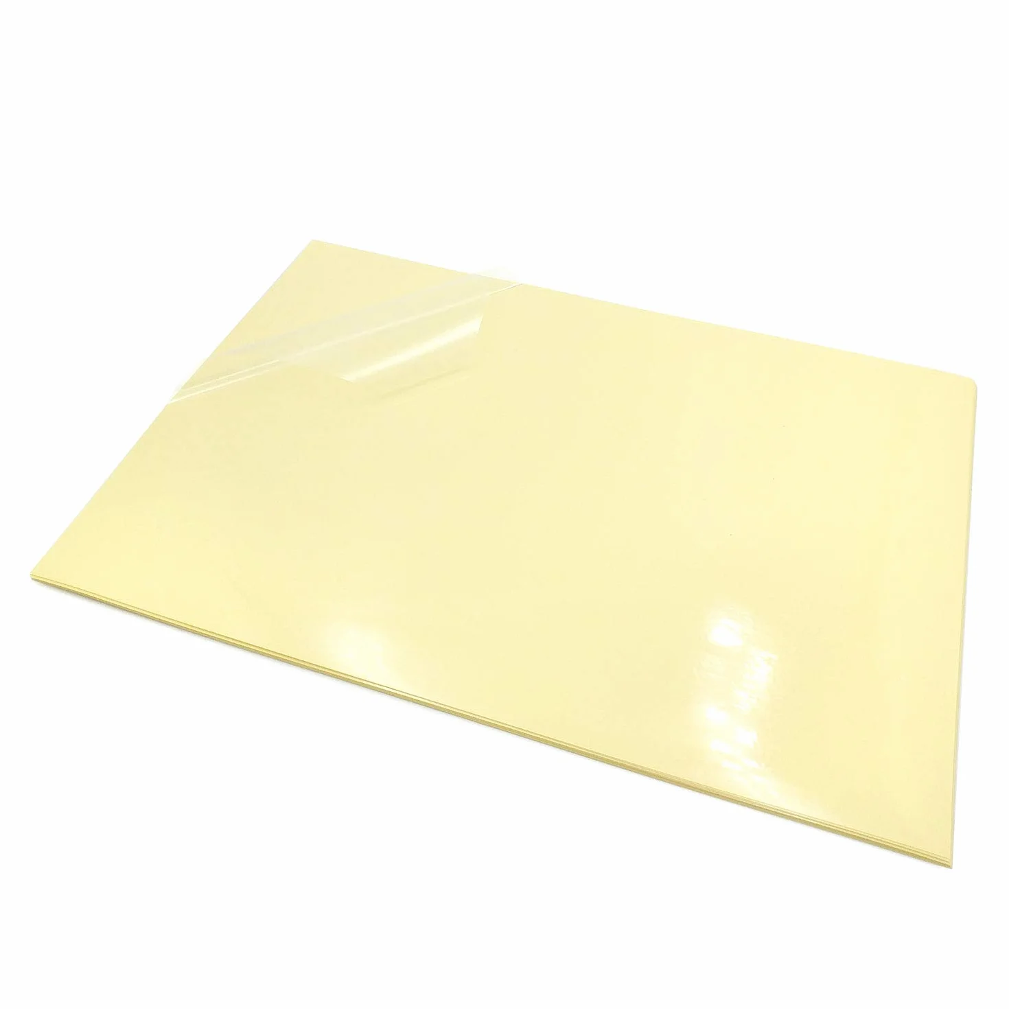 Evergreen Goods Papier autocollant vinyle transparent brillant imperméable 10 feuilles pour imprimante laser