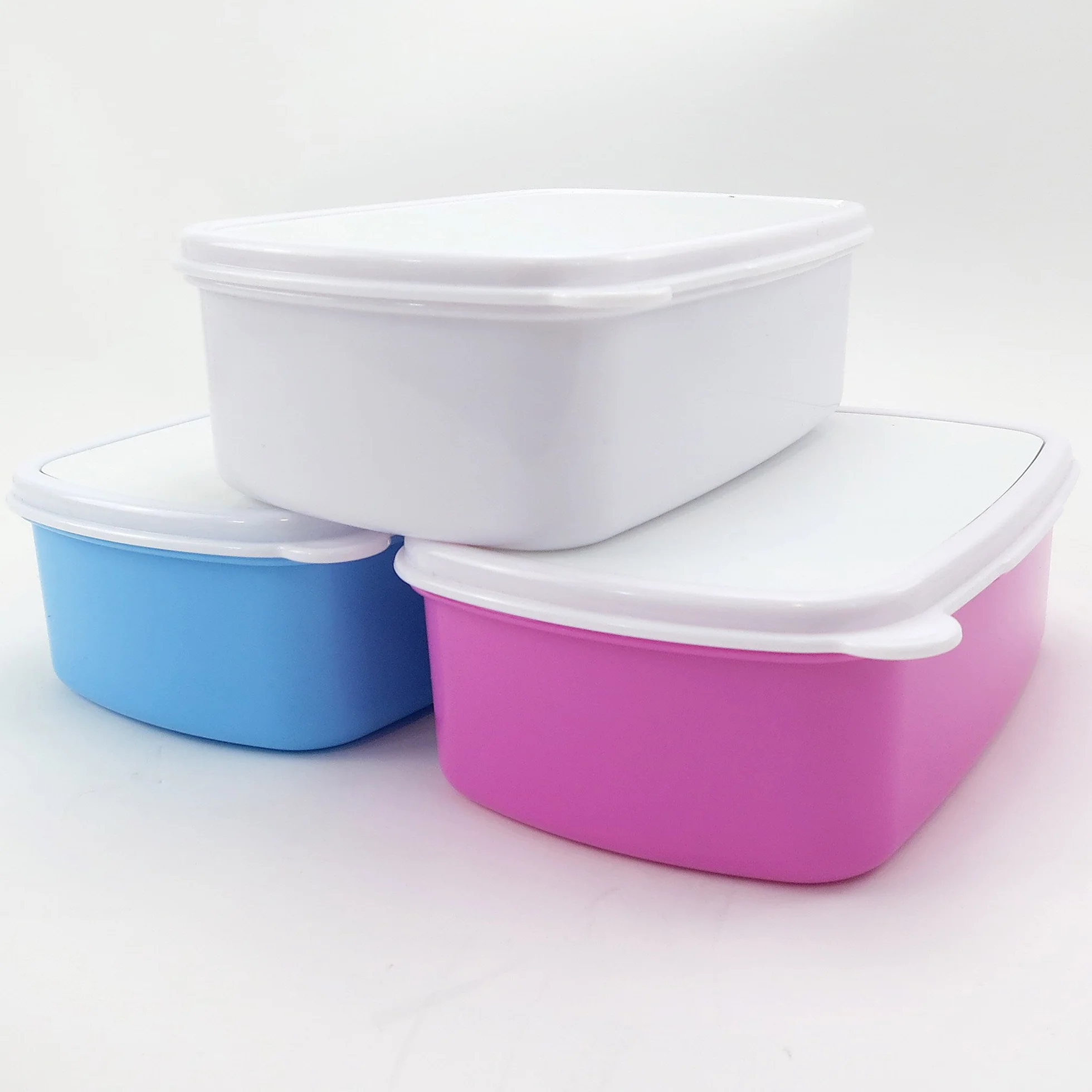 Boîte à goûter personnalisée pour enfants avec photo - Blanche, sans BPA, micro-ondable