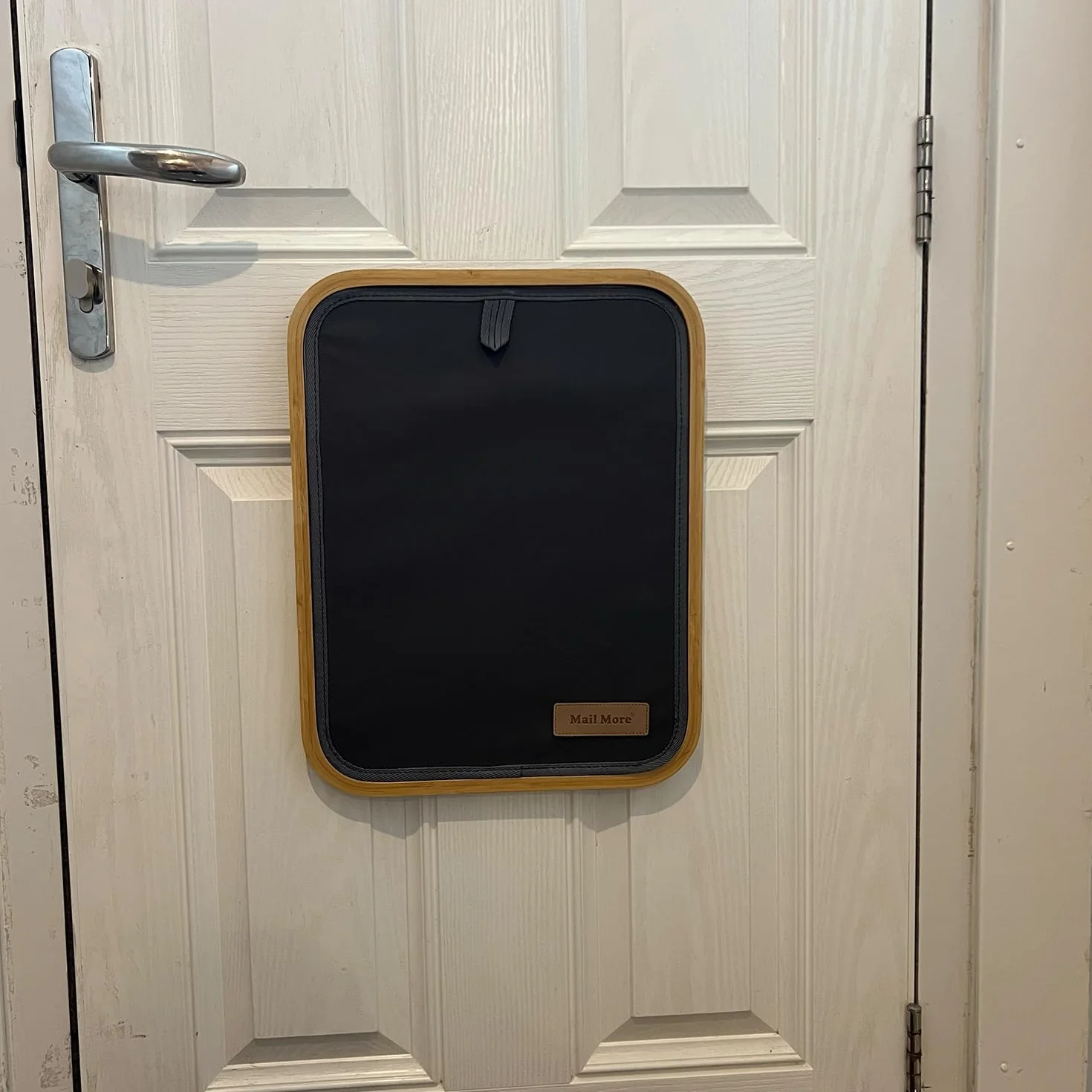 Corbeille à courrier en tissu de bambou pour porte d'entrée