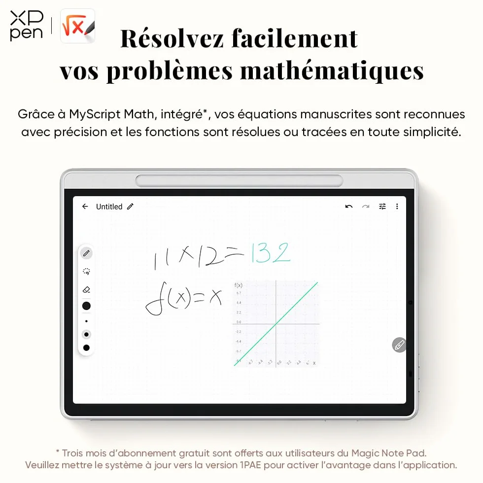 XPPen Magic Note Pad 10,95 Pouces Tablette Prise de Note Numerique avec Trois Modes