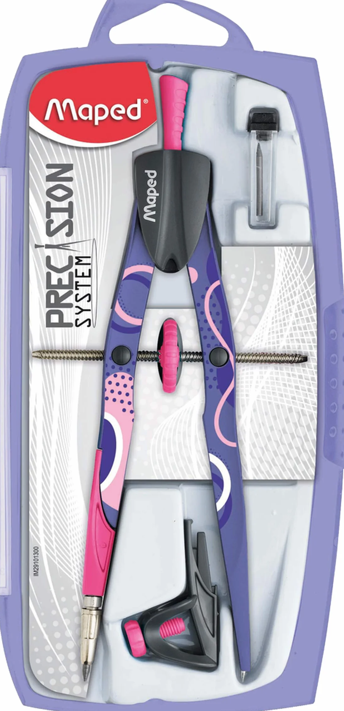 Maped Bow Precision System 291013 Boussole fantaisie Couleurs assorties Violet ou bleu