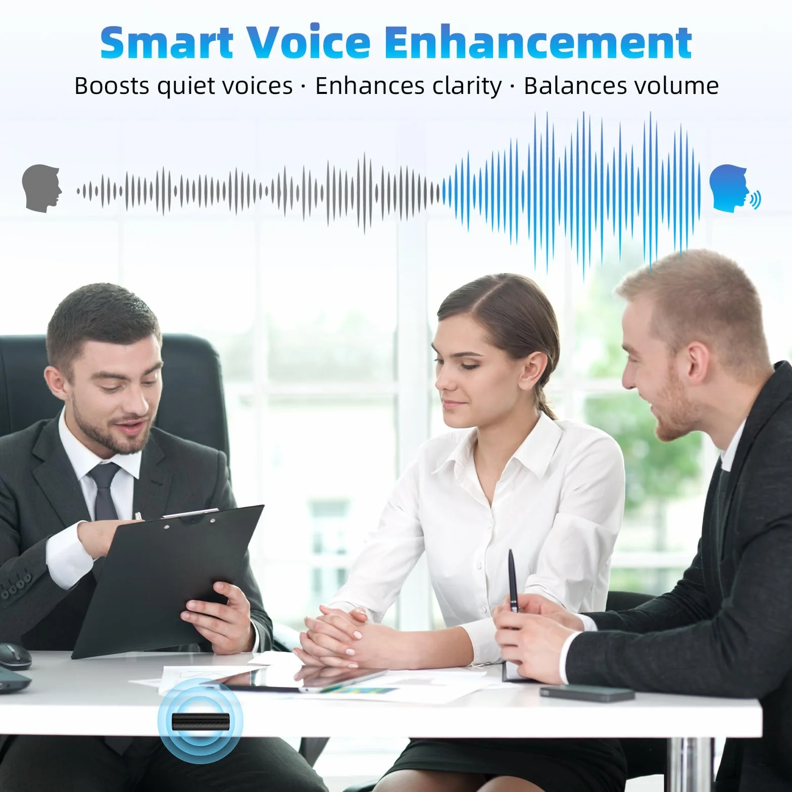 Enregistreur Vocal Espion Discret 128GB Dictaphone Enregistrement One-Touch 1537 Kbps