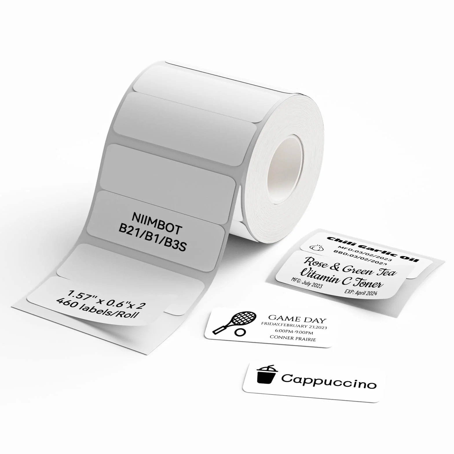 NIIMBOT Étiquettes autocollantes imperméables 40x15mm pour B1/B21/B3S Blanc