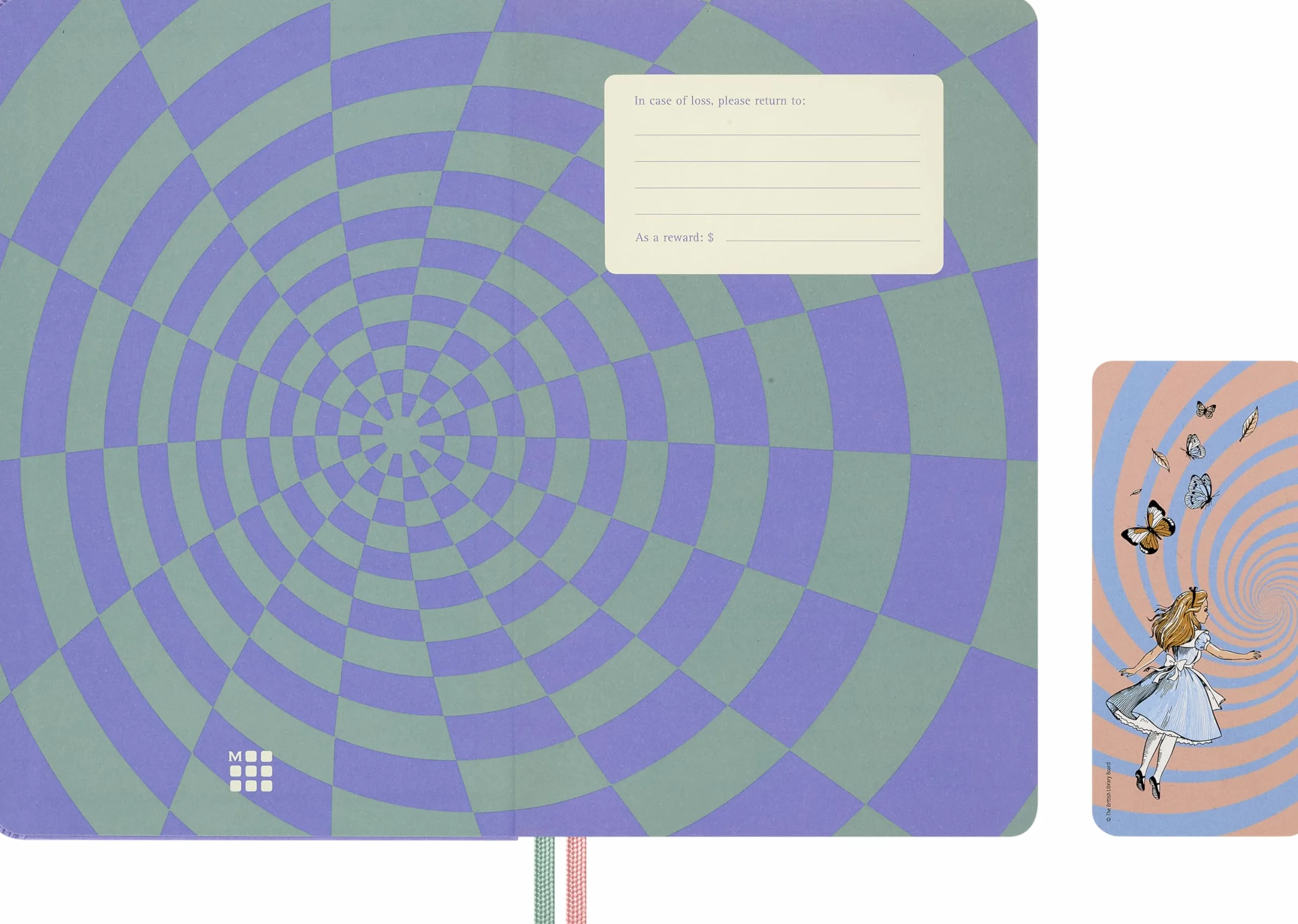 Moleskine Agenda Hebdomadaire 18 Mois 2026-2027 Les Aventures d'Alice au Pays des Merveilles, Pages Lignées, Couverture Rigide, Fermeture Élastique, Grand Format 13x21cm