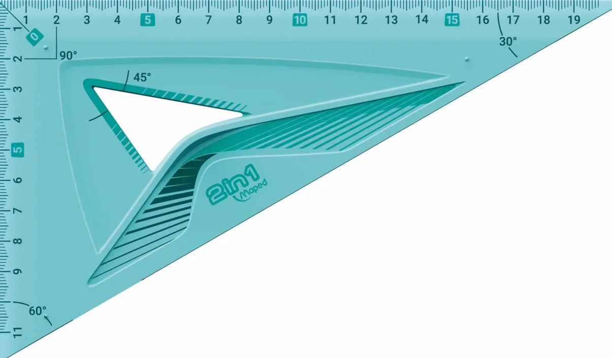MAPED Kit de géométrie Flex incassable 4 pièces règle 30 cm