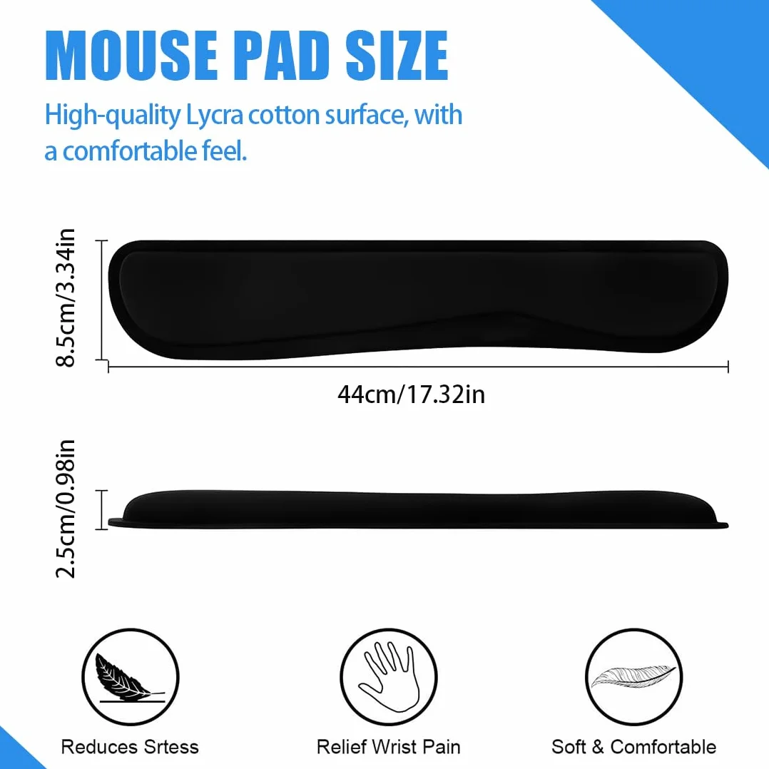 Clavier Repose-Poignet Support, Pad Anti-Dérapant Coussin Ergonomique Conception
