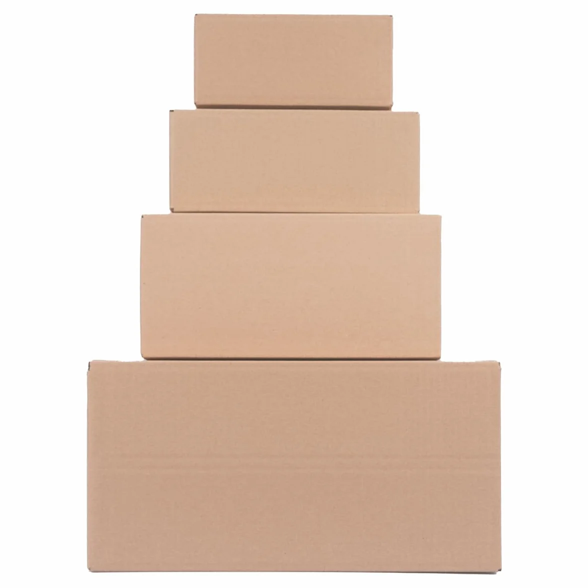 Cartons pliants d’emballage 500 x 500 x 500 mm brun simple cannelure 25 pièces