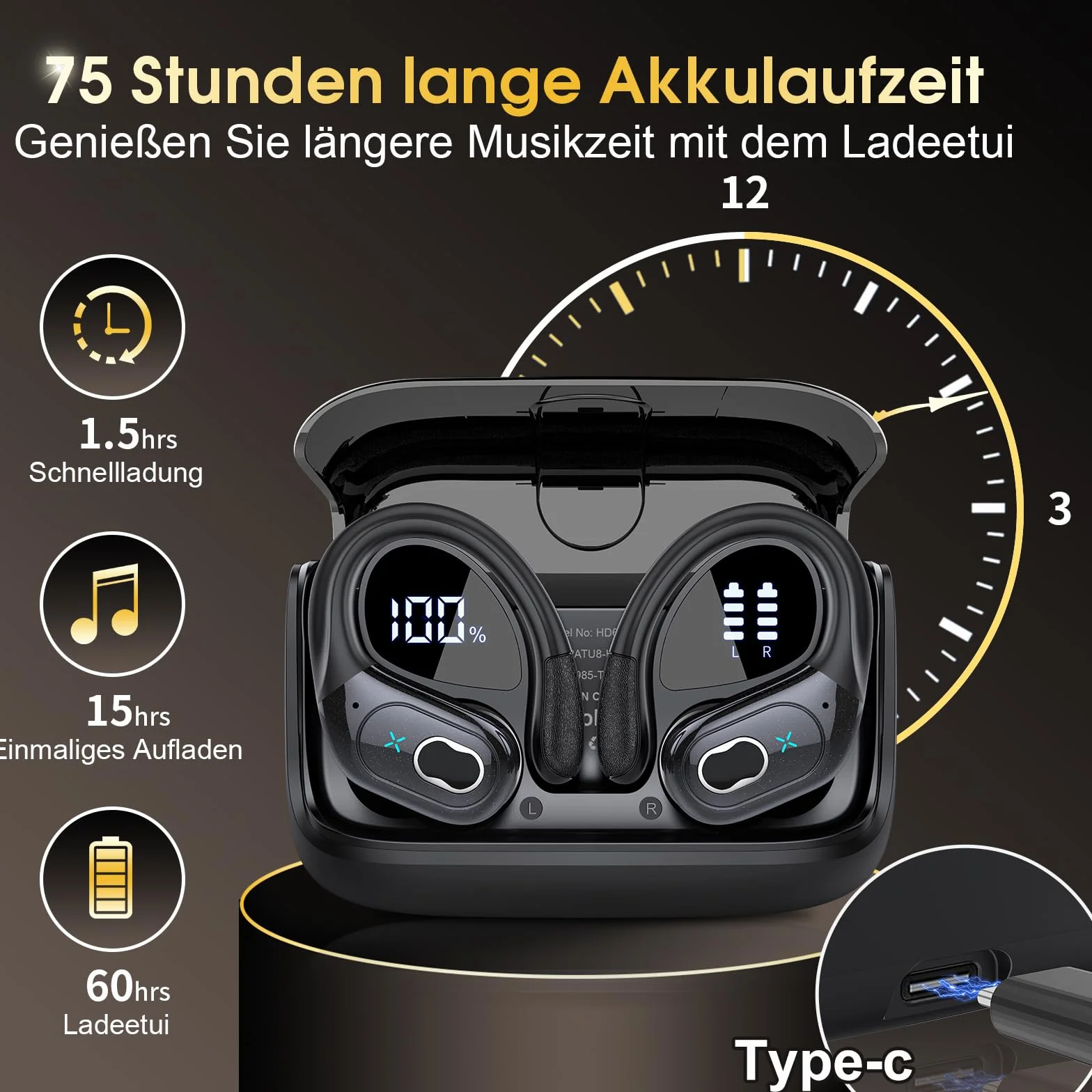 STECEi AI Traducteur Vocal Instantané 75Hrs 164 Langues 6 Modes 3 en 1 Écouteur Traduction