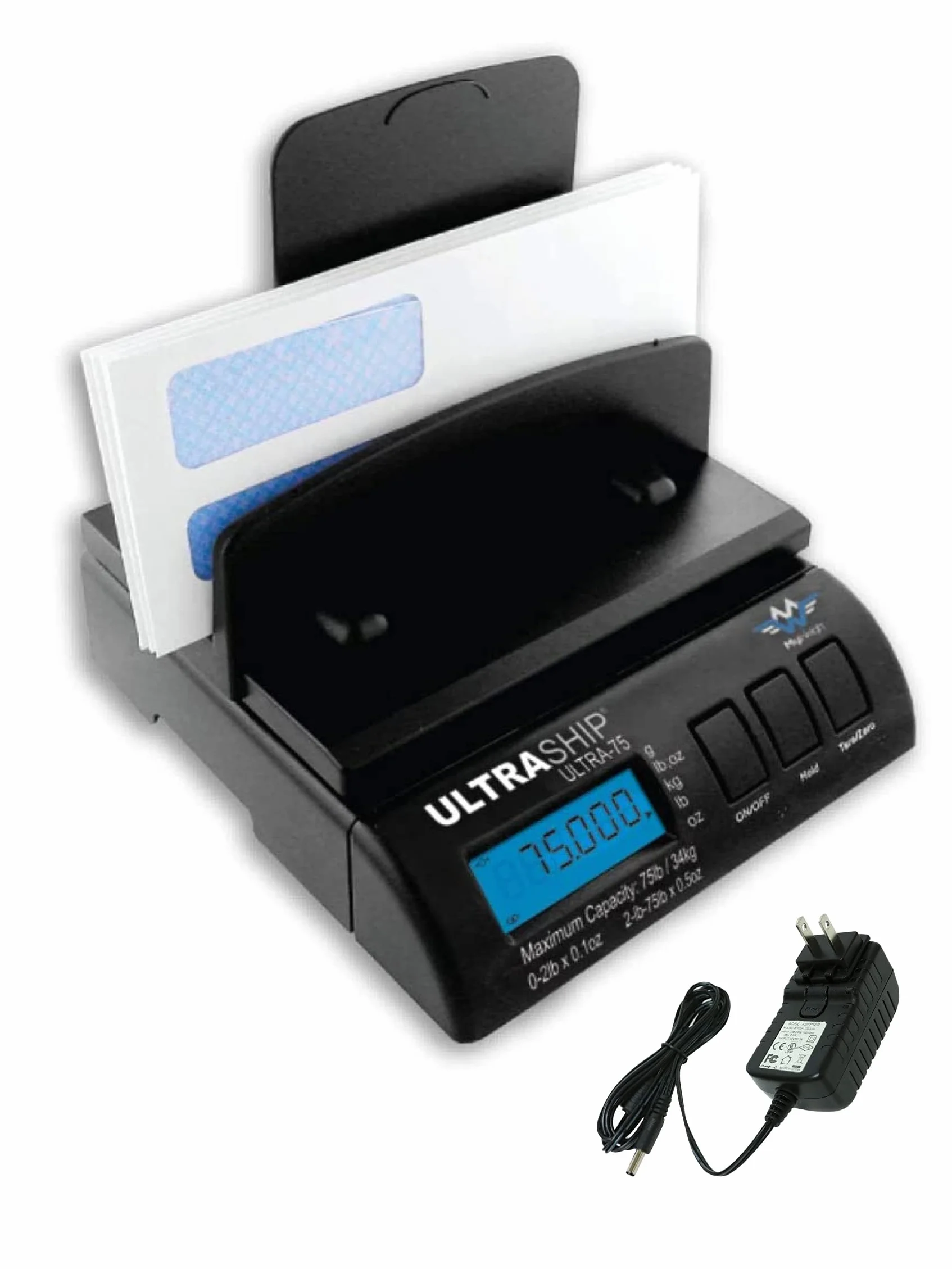 Balance électronique postale pèse-colis pèse-lettres jusqu'à 34kg adaptateur secteur