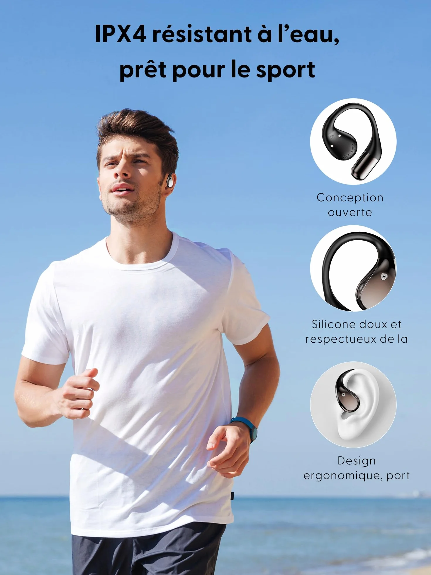 Écouteur Traducteur Instantané AI Vocal 164 langues Bluetooth 6.0 3 en 1 40H autonomie Casque sans fil 7 modes