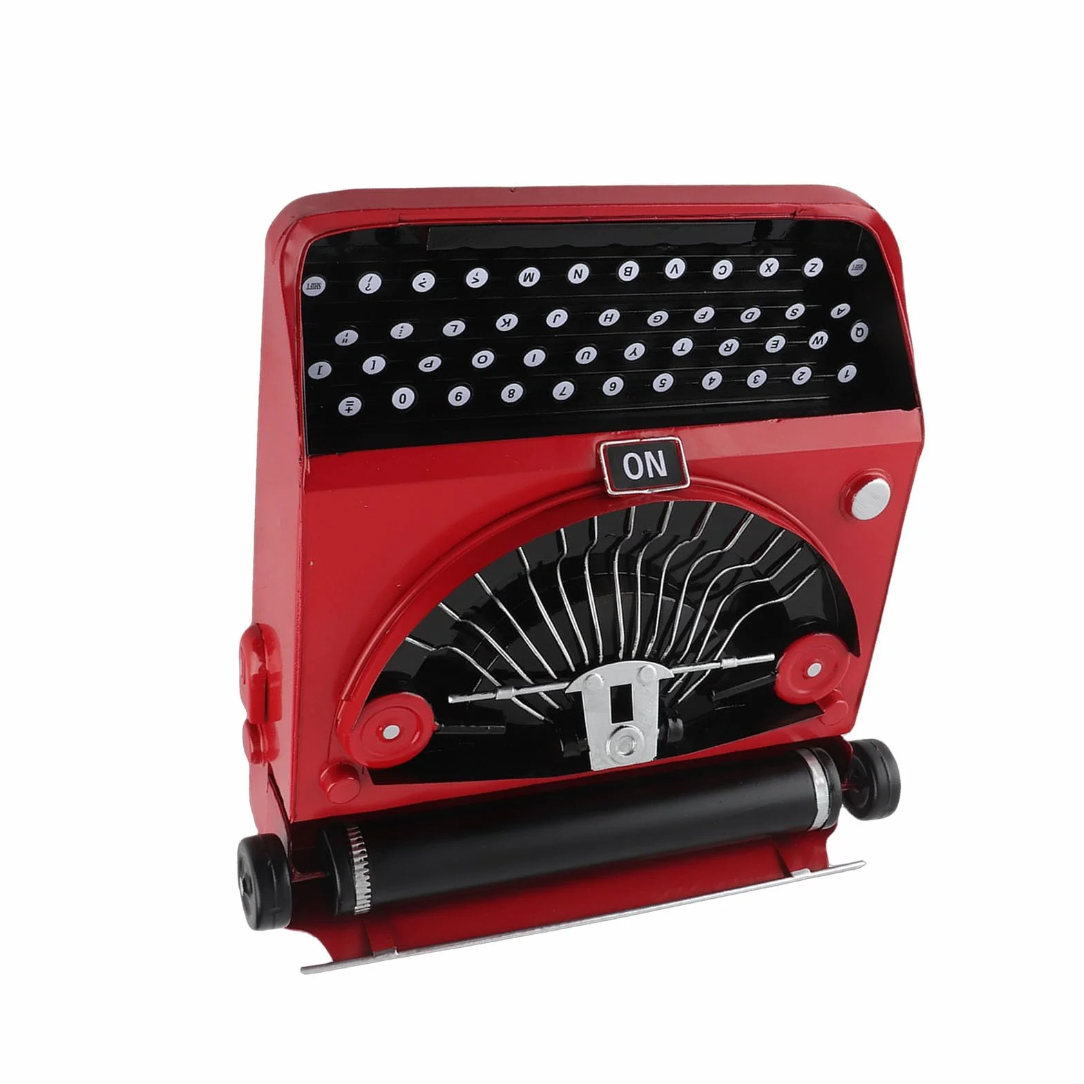 Machine à Écrire Rétro Classique Dpofirs, Rouge, Fer, 31x31x11,5 cm