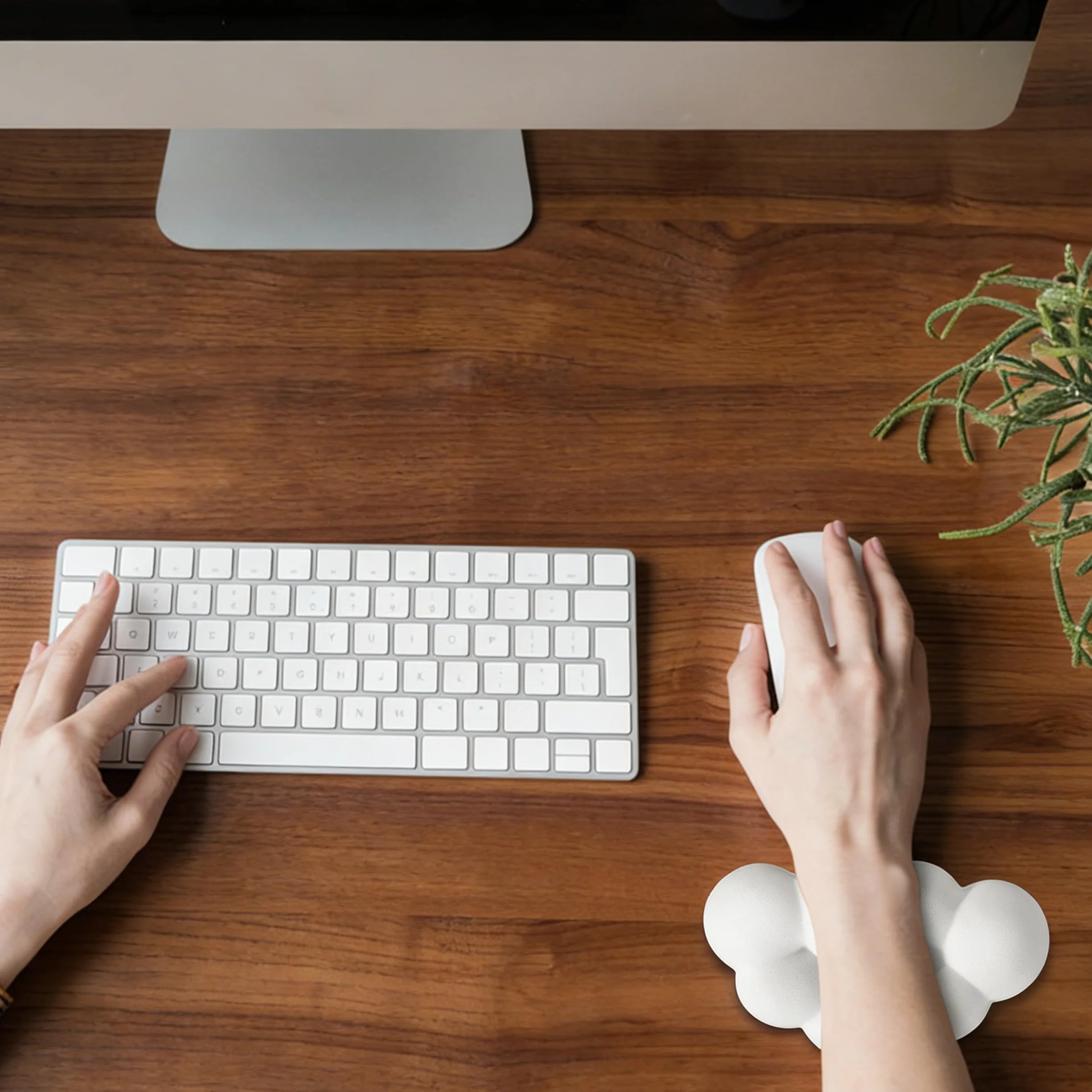 Cloud Wrist Rest Support de Poignet Ergonomique pour Souris Blanc