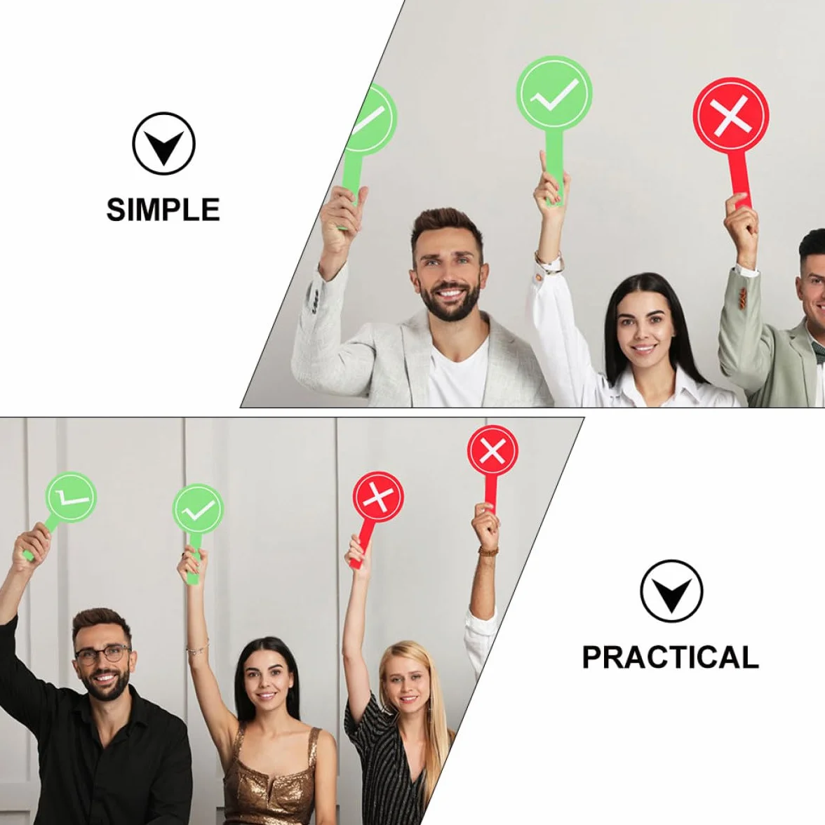 UPKOCH Pagaies Réutilisables 8pcs en Mousse pour Activités en Classe et Jeux Familiaux